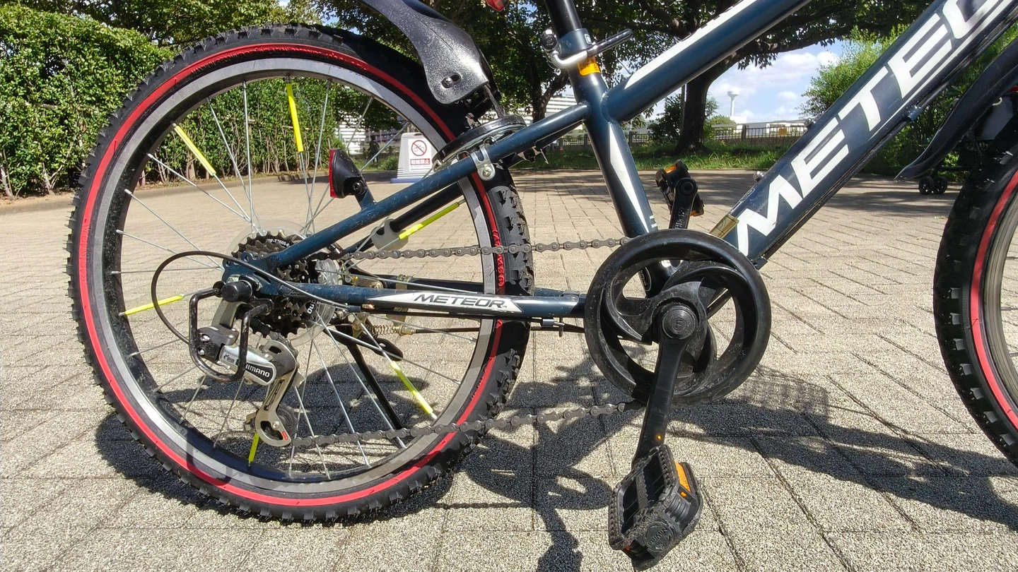 キッズ　自転車　22インチ　ネイビーの写真7枚目