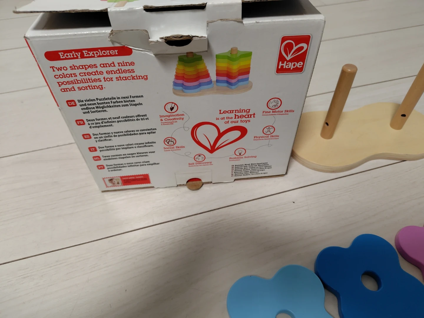 ハペ Double Rainbow Stacker 知育玩具の写真4枚目