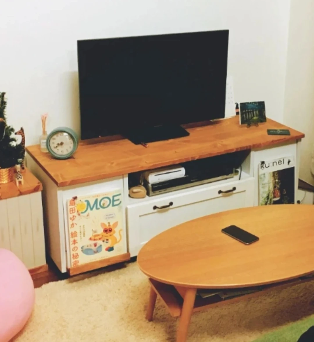 【無料】テレビ台 ローボード 木製 ナチュラル