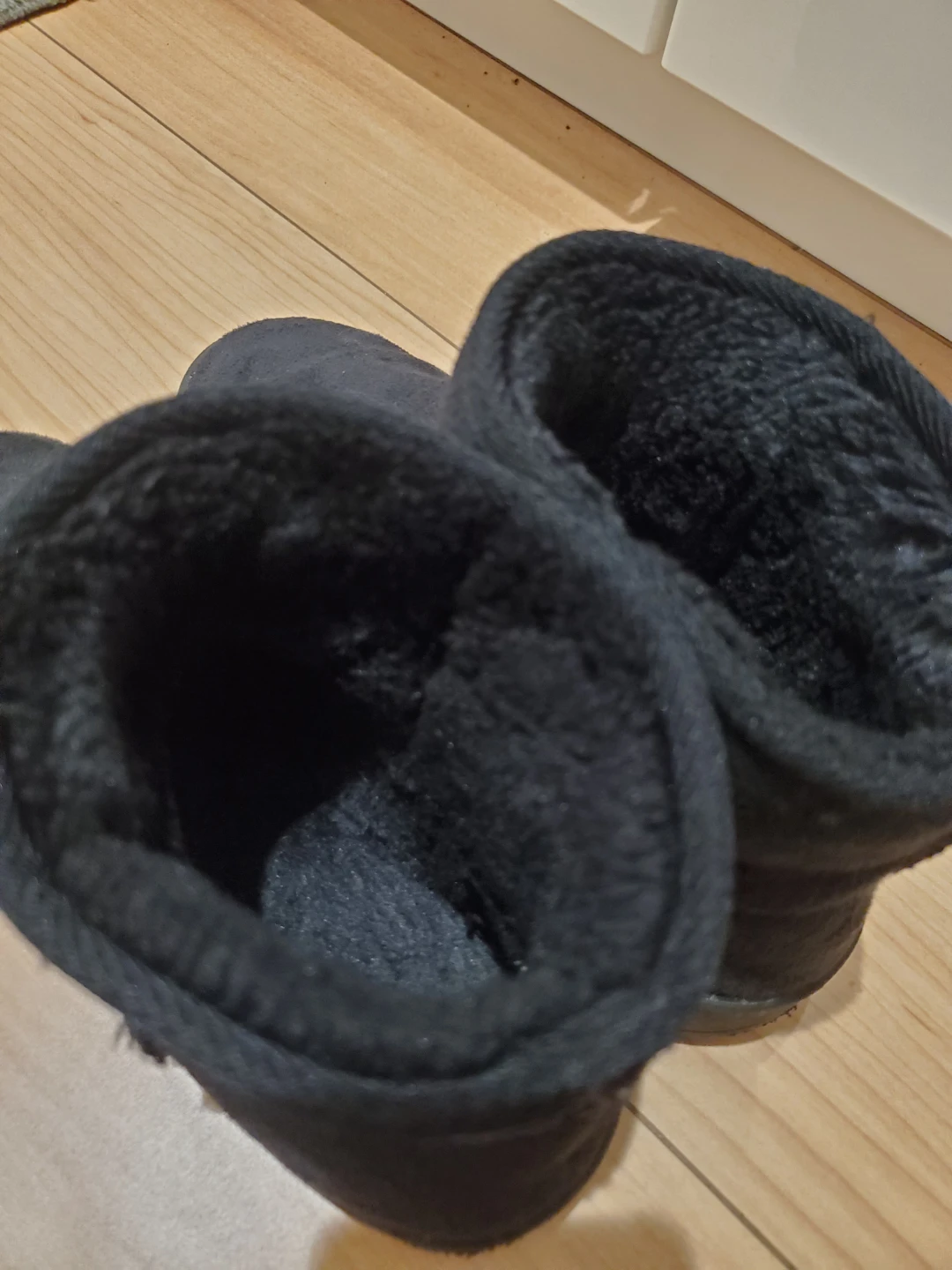 ムートンブーツ 黒 21.0cmの写真2枚目