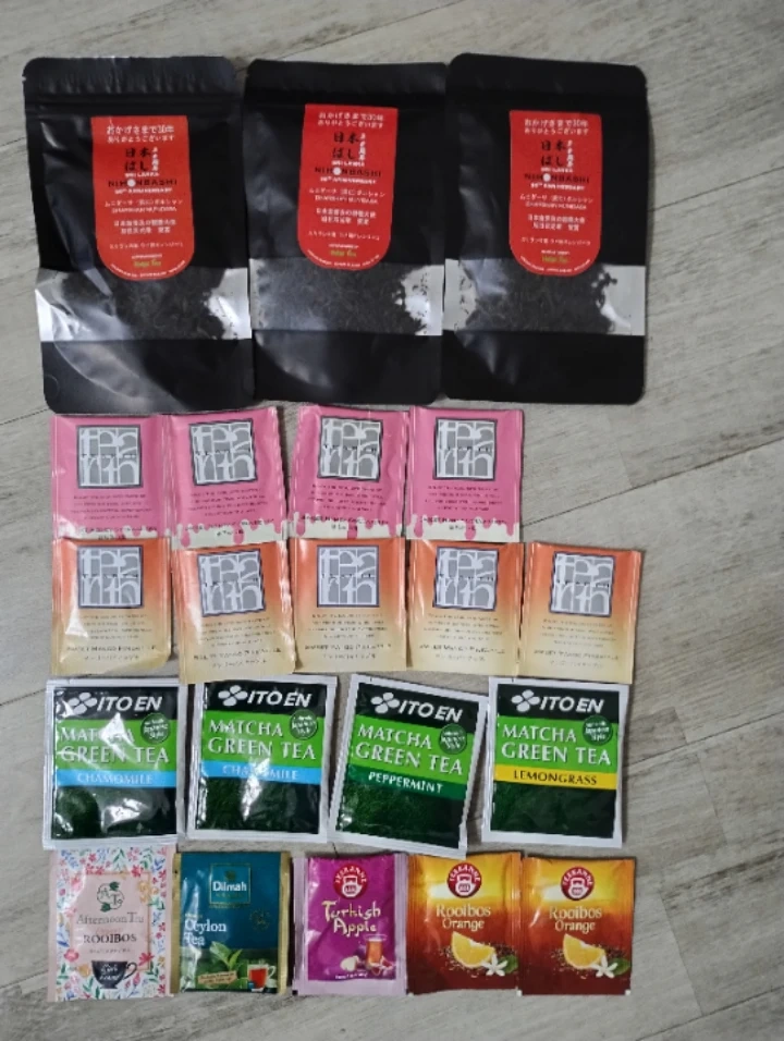 【条件あり】スリランカ産オレンジペコ茶葉、TEARTHはちみつ紅茶、伊藤園など 21個