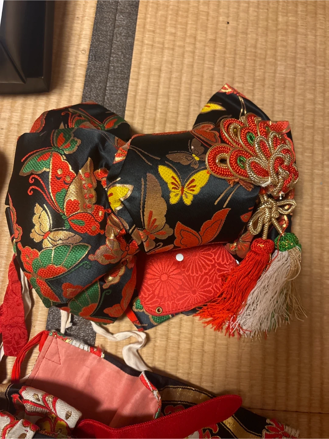 和装小物セット 草履 帯 筥迫 扇子の写真3枚目
