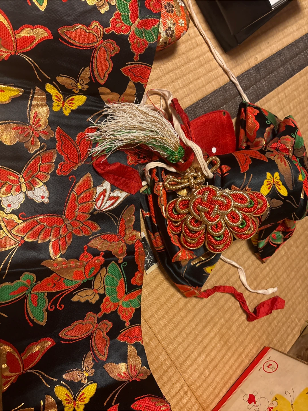 和装小物セット 草履 帯 筥迫 扇子の写真5枚目