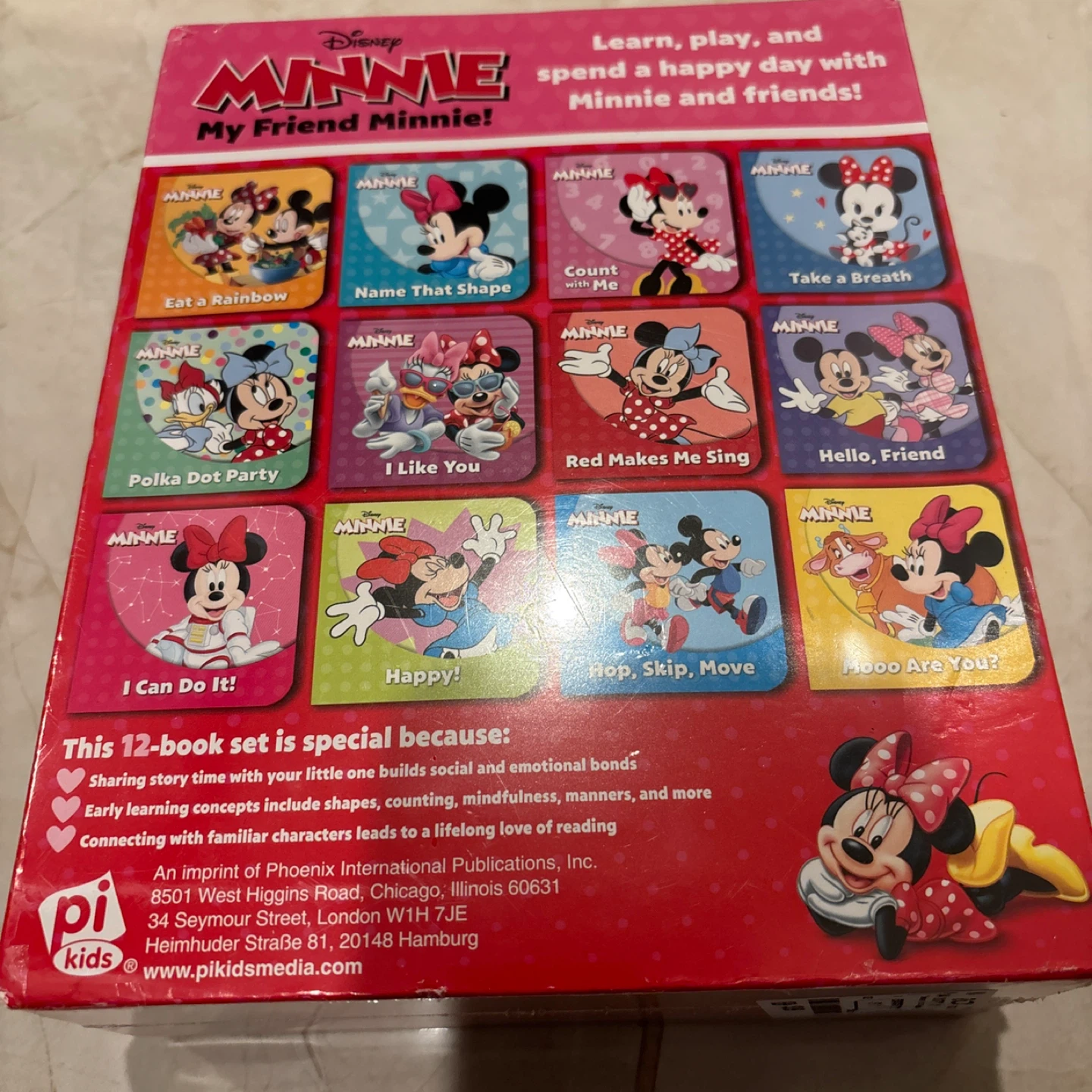 ディズニー ミニー 12冊 ボードブックセットの写真2枚目