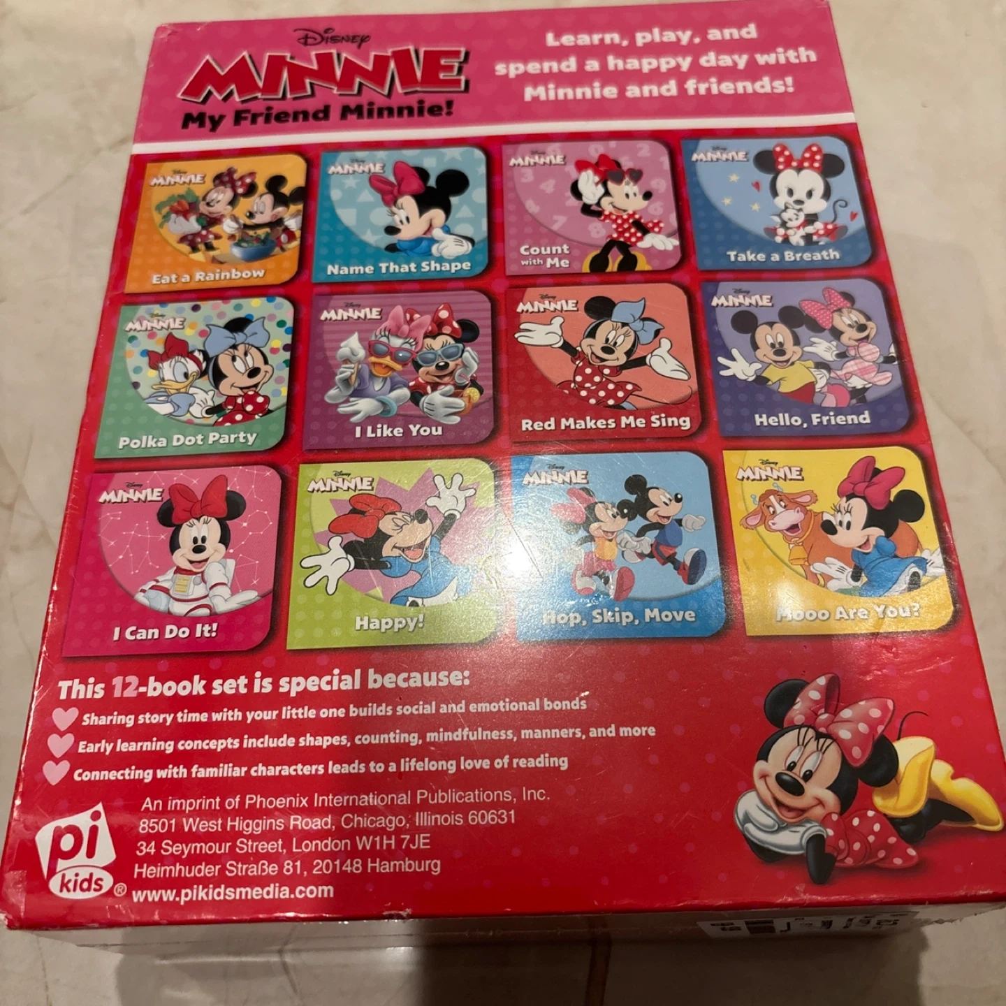 ディズニー ミニー 12冊 ボードブックセットの写真2枚目