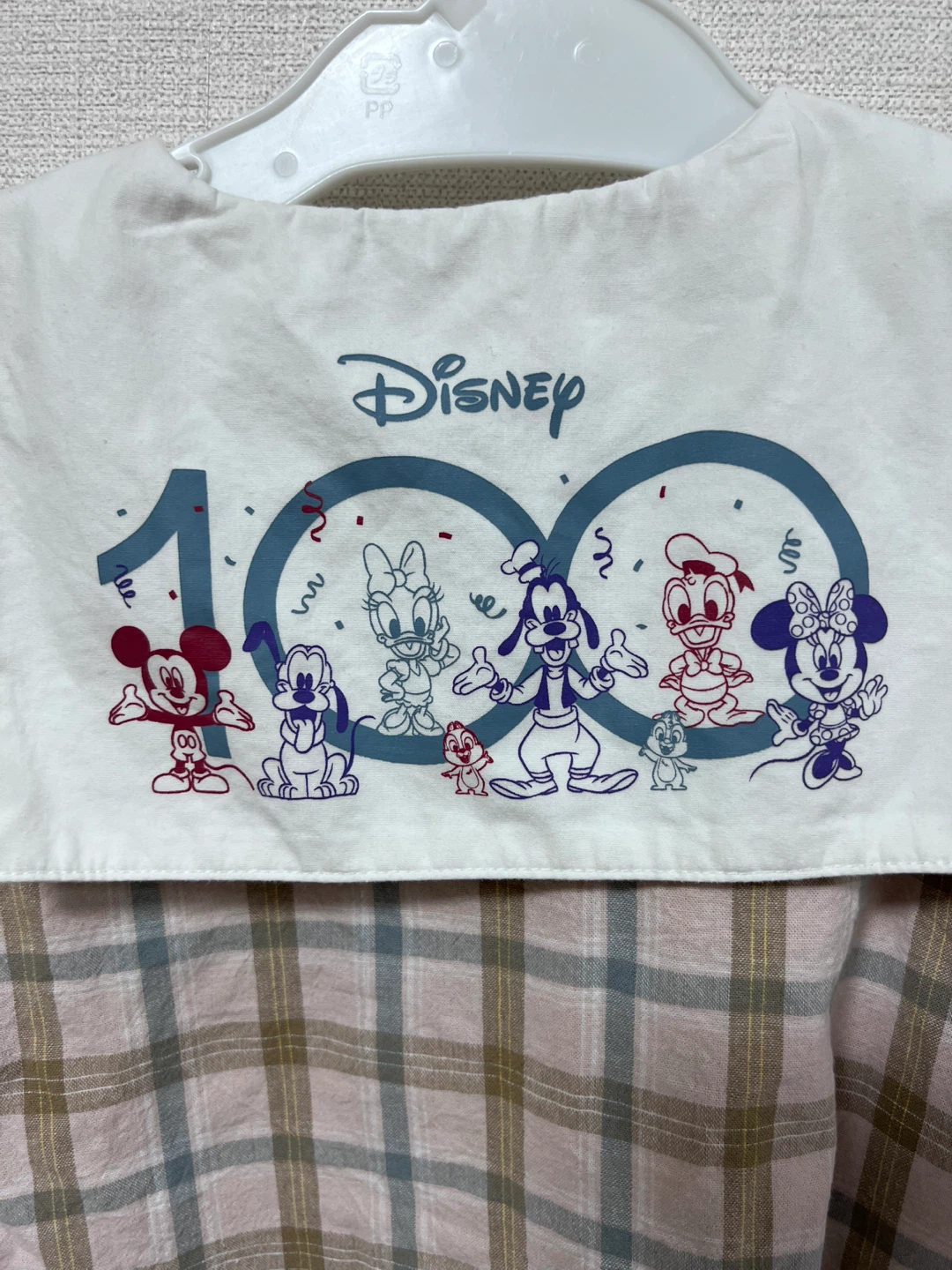 ディズニー チェックシャツ 120の写真3枚目