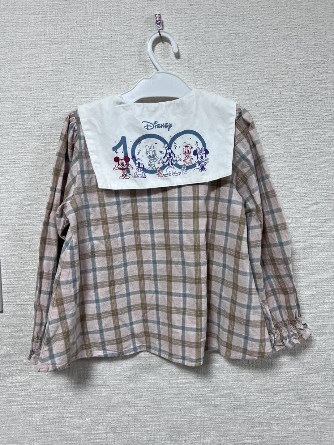 ディズニー チェックシャツ 120の写真2枚目