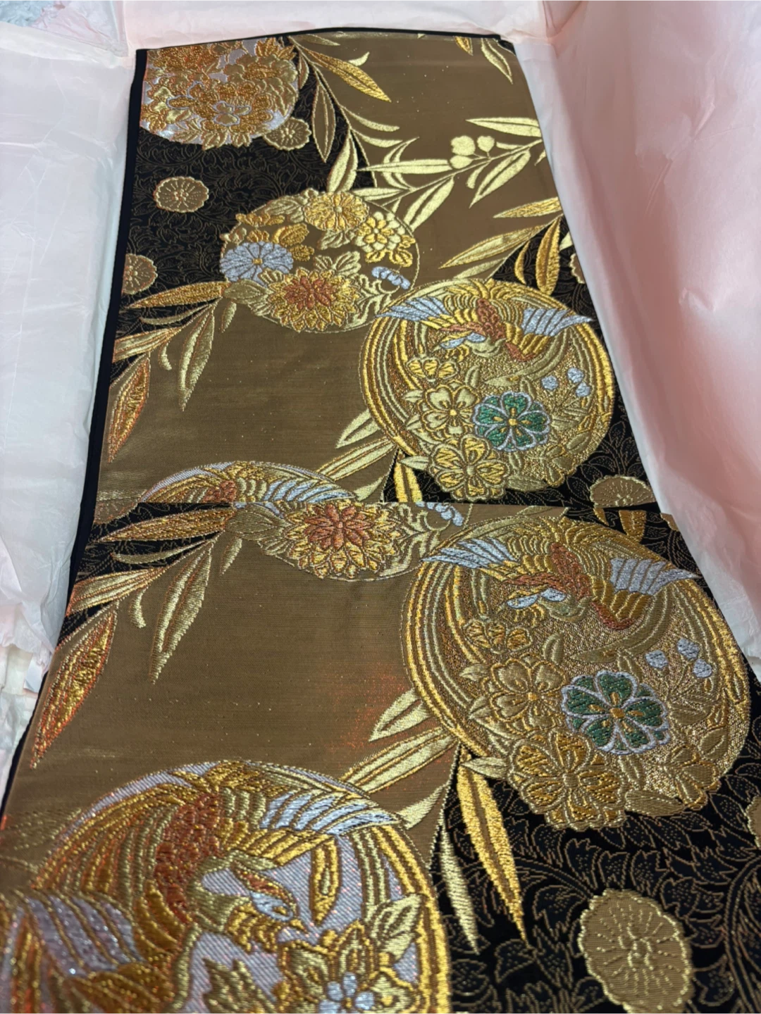 正絹振袖・袋帯・長襦袢・草履セット　中古美品の写真6枚目