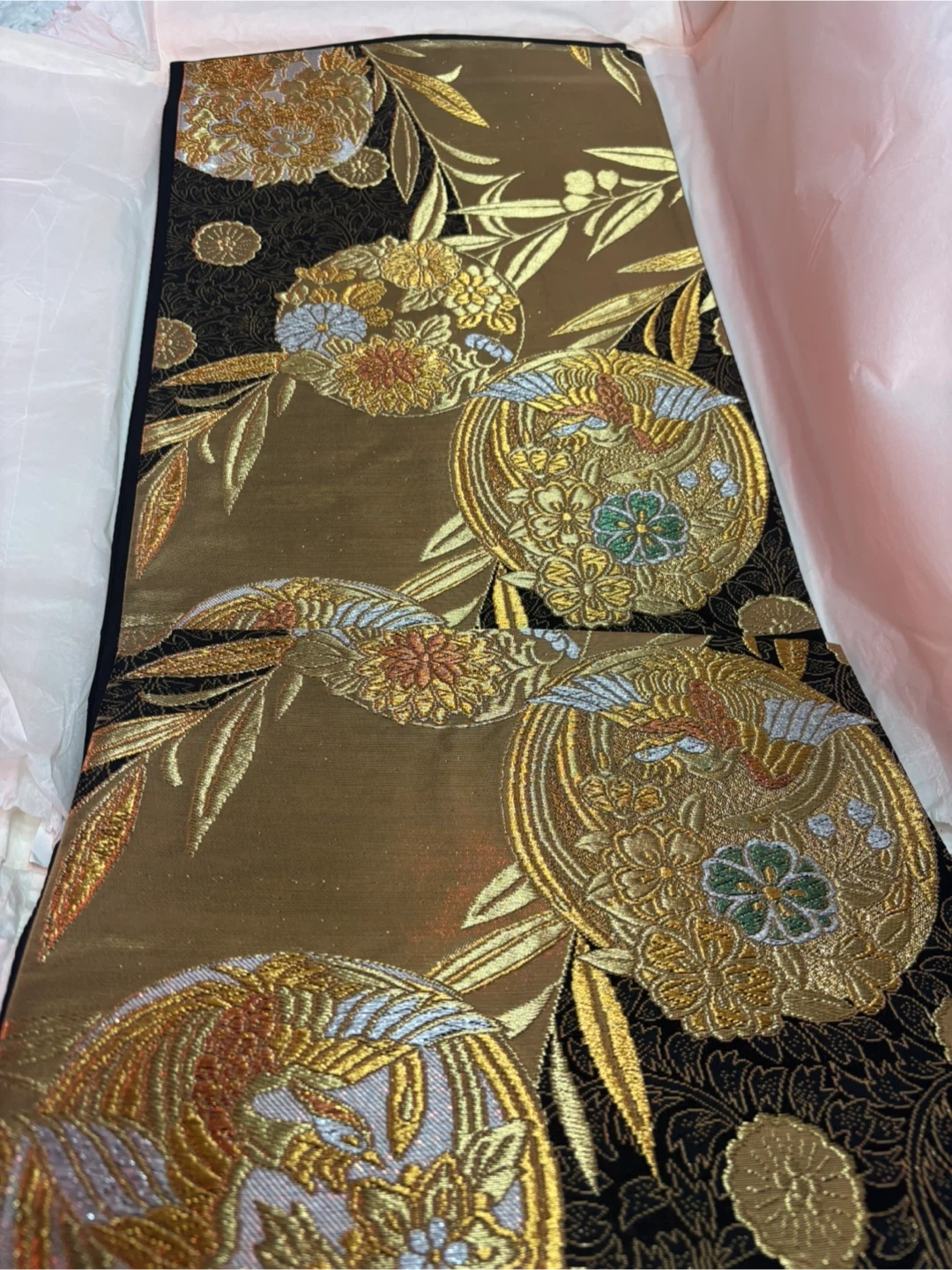 正絹振袖・袋帯・長襦袢・草履セット 中古美品の写真6枚目