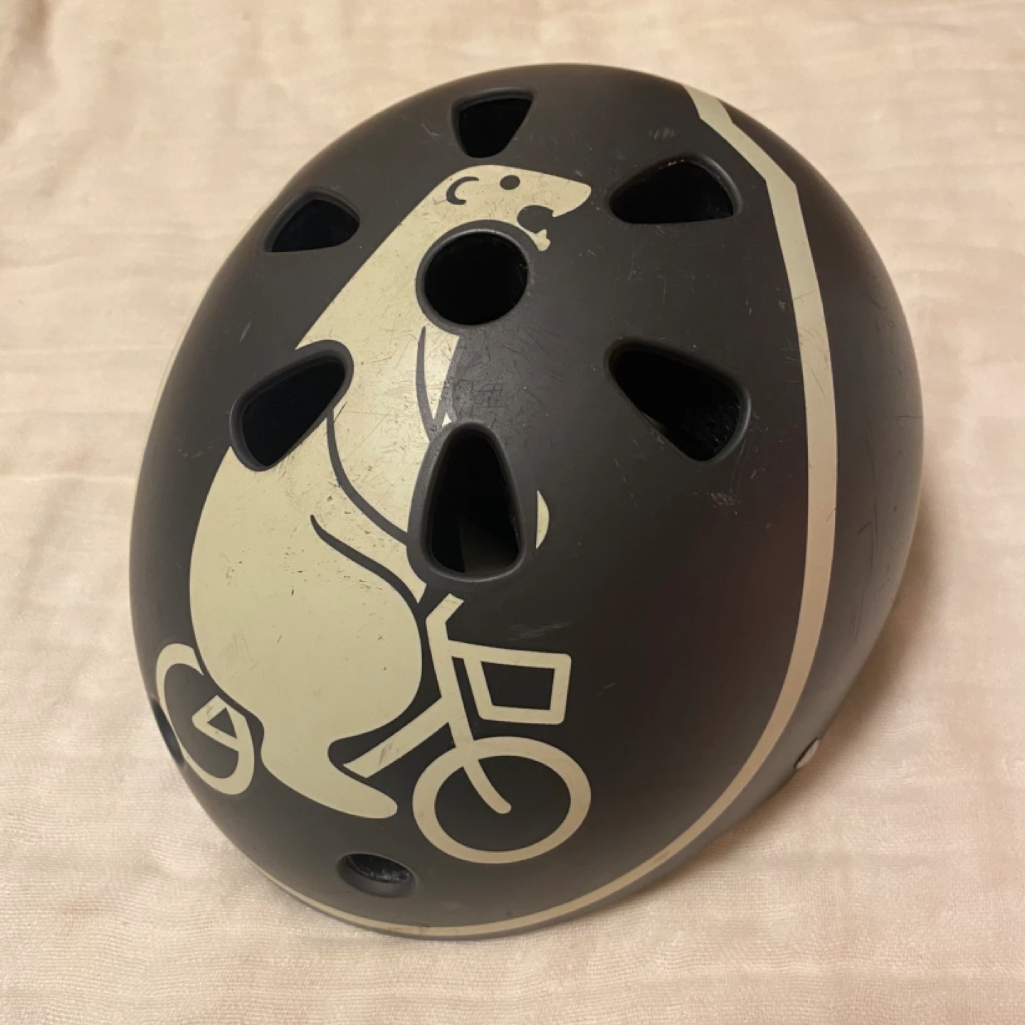 ビッケ 子供 bikke 子ども用ヘルメット 黒 クマデザイン ブリヂストン