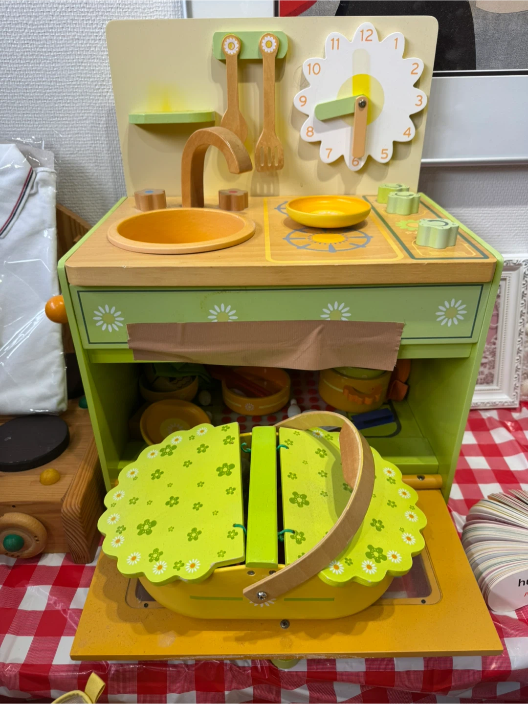 木製 キッチン おもちゃの写真2枚目