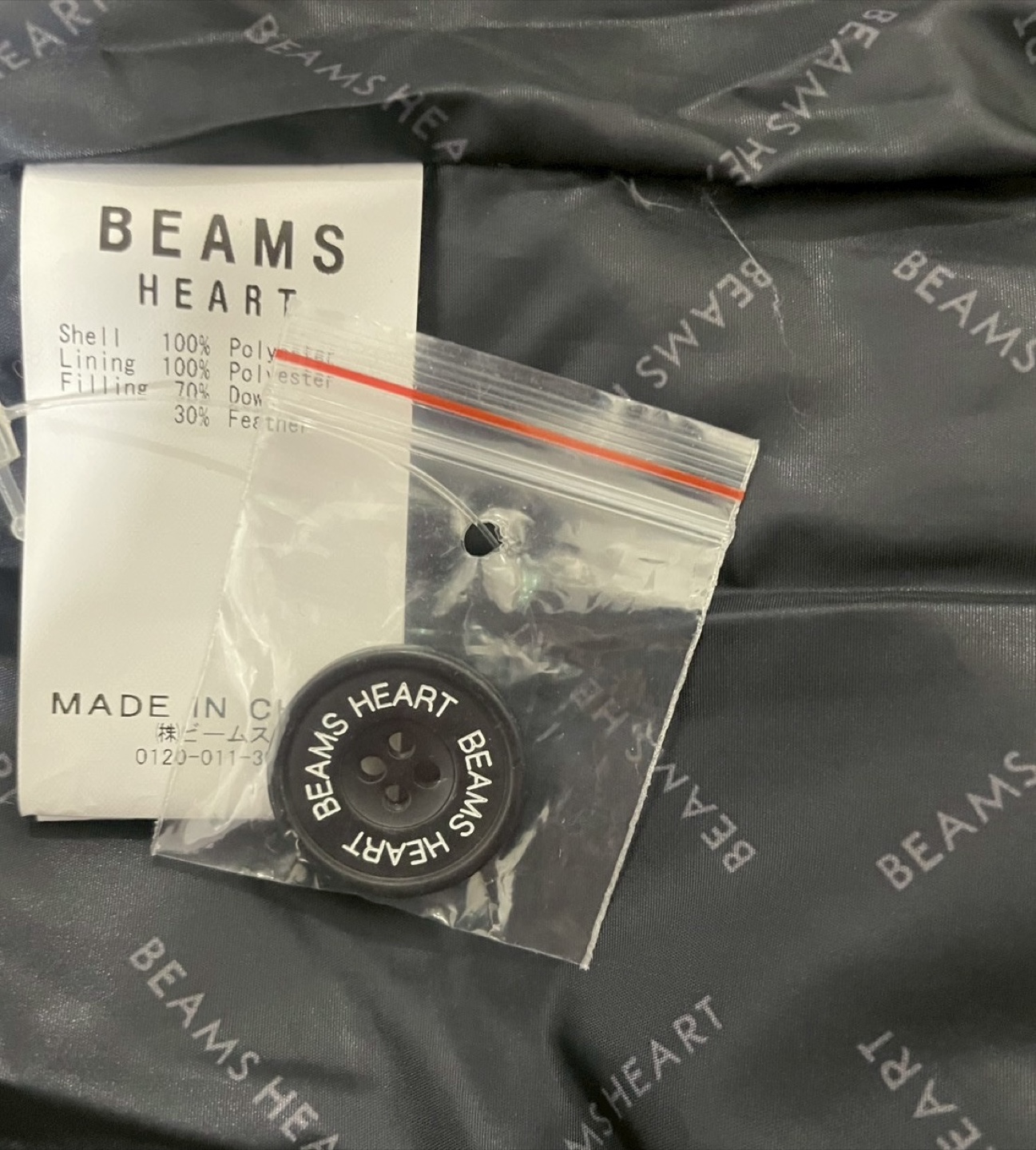 BEAMS HEARTダウンジャケット　メンズXLの写真6枚目