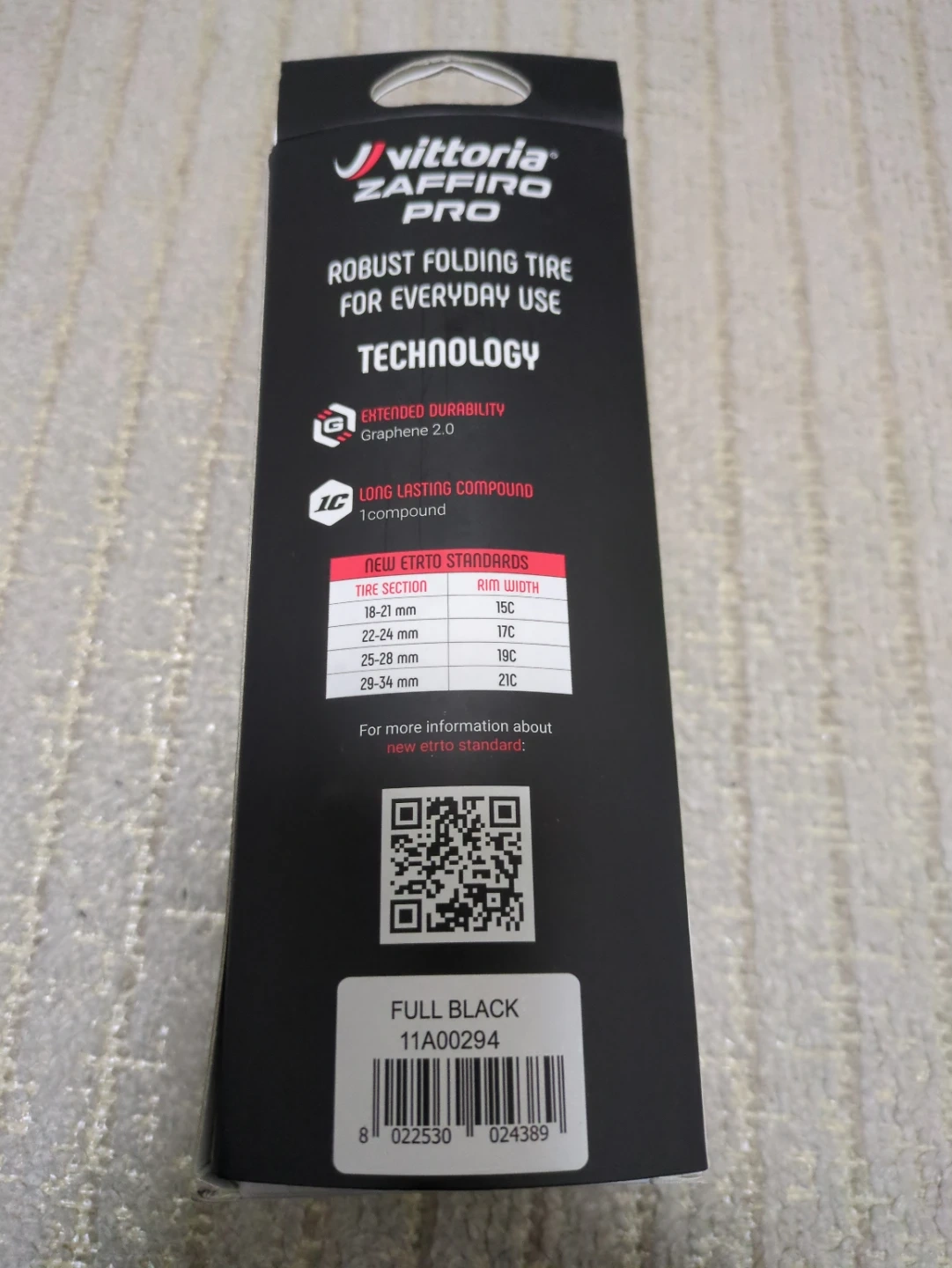 ビットリア Zaffiro Pro タイヤ 700x25cの写真2枚目