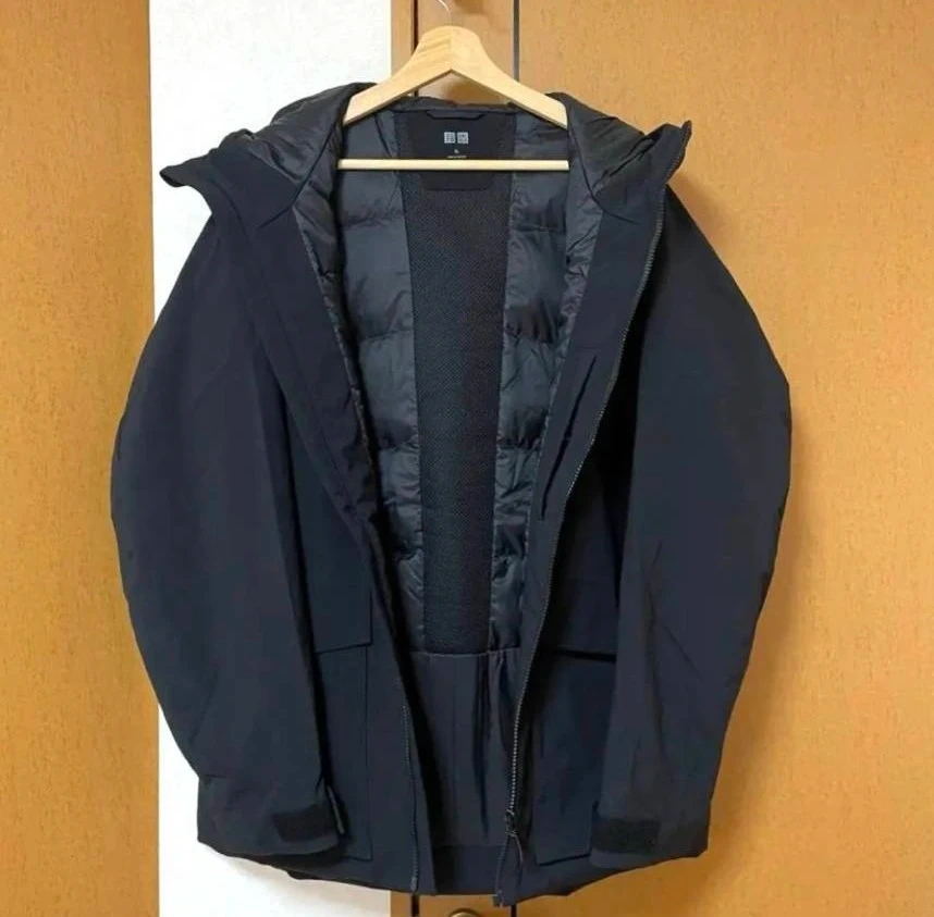 定価¥12,900 ユニクロ ハイブリッドダウンパーカ Lサイズの写真2枚目