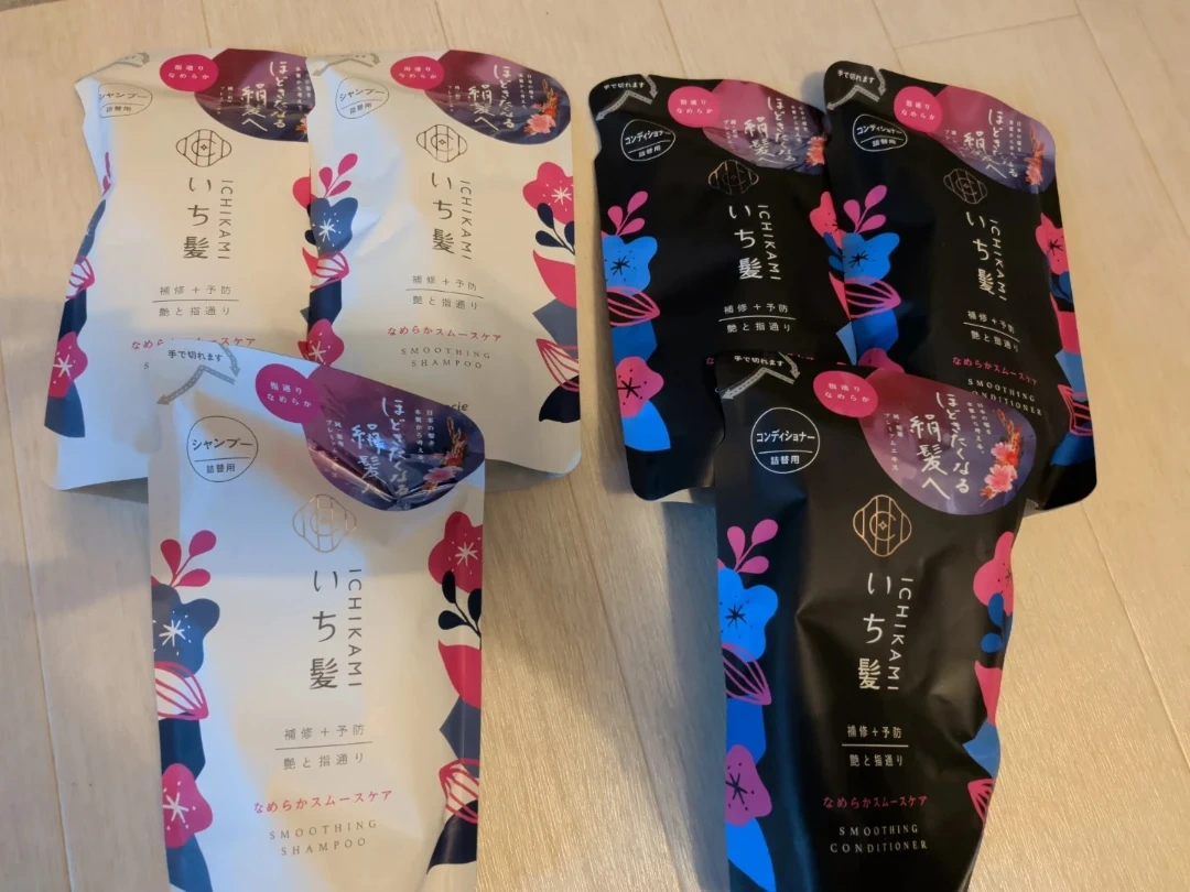 いち髪 シャンプー&コンディショナー 詰め替え 3セット