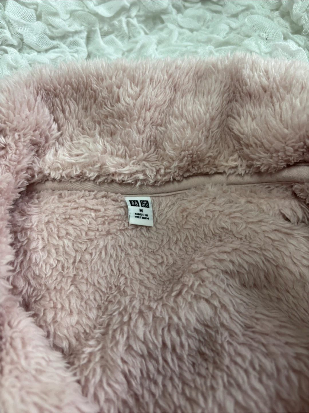 UNIQLO ボアフリースジャケット　レディースMサイズ中古美品の写真3枚目