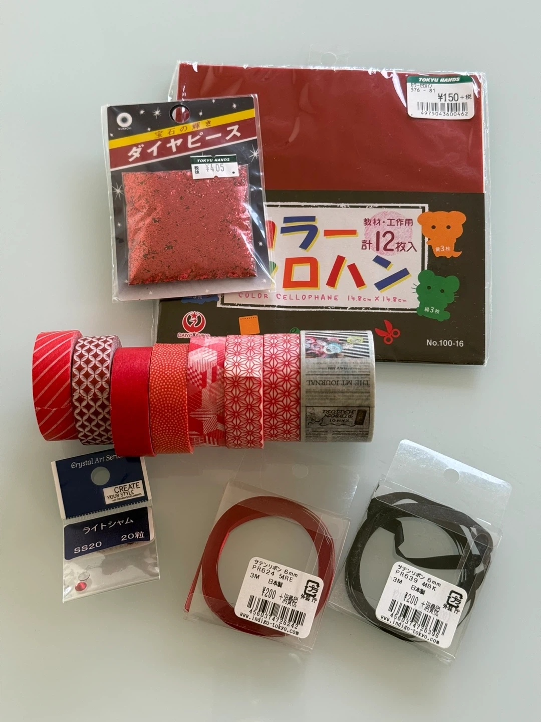 カラーテープなど撮影用小物セット