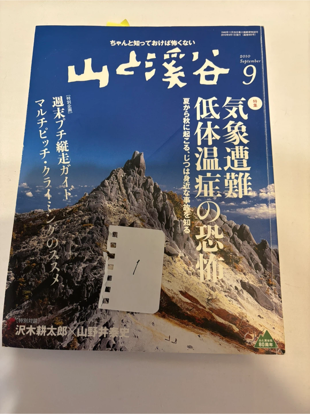 Ⅴ.山と溪谷 岳人　雑誌　１冊100円　付録無し