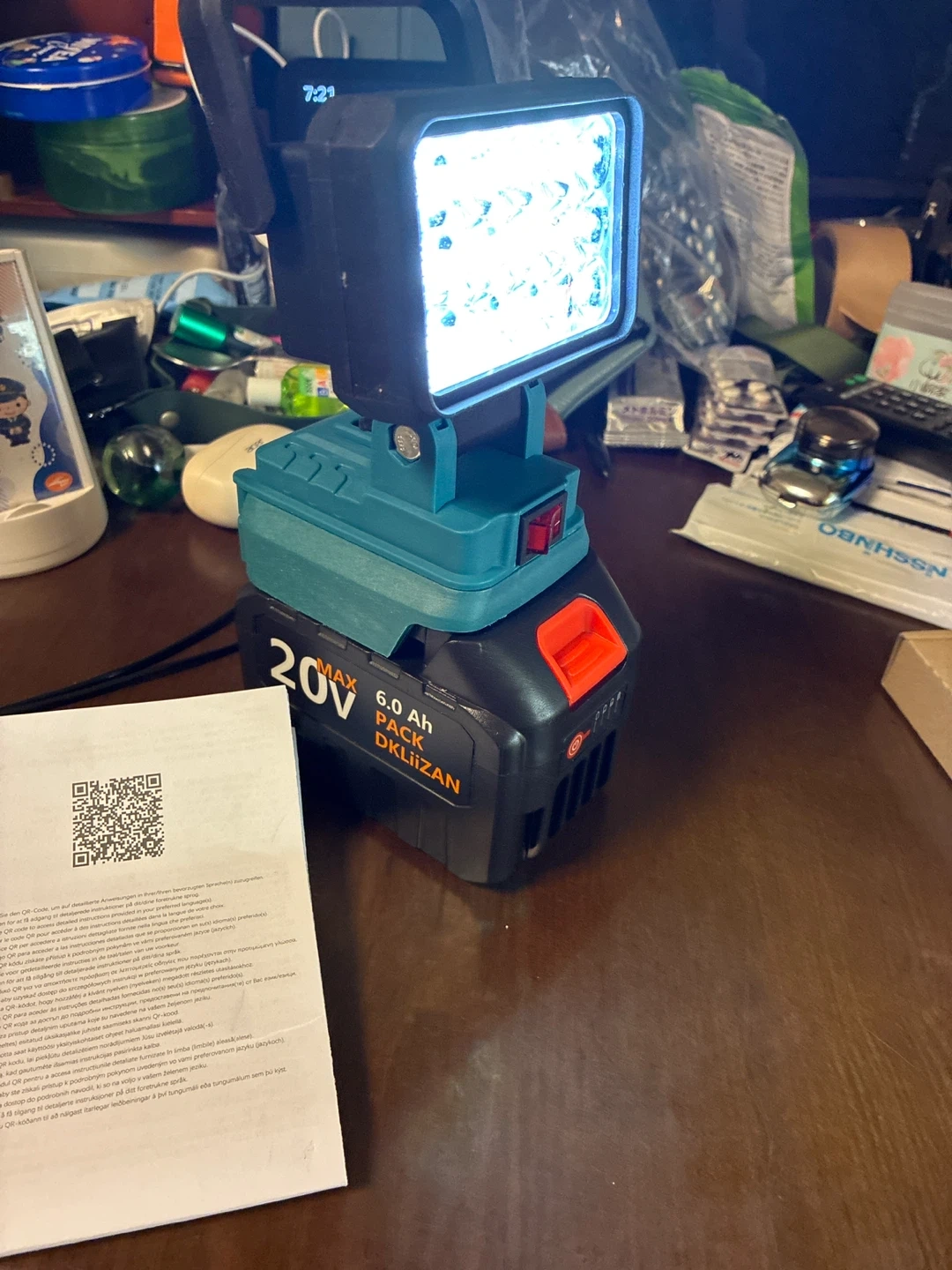 ワークライト 20V 6.0Ah DKLiiZANの写真4枚目
