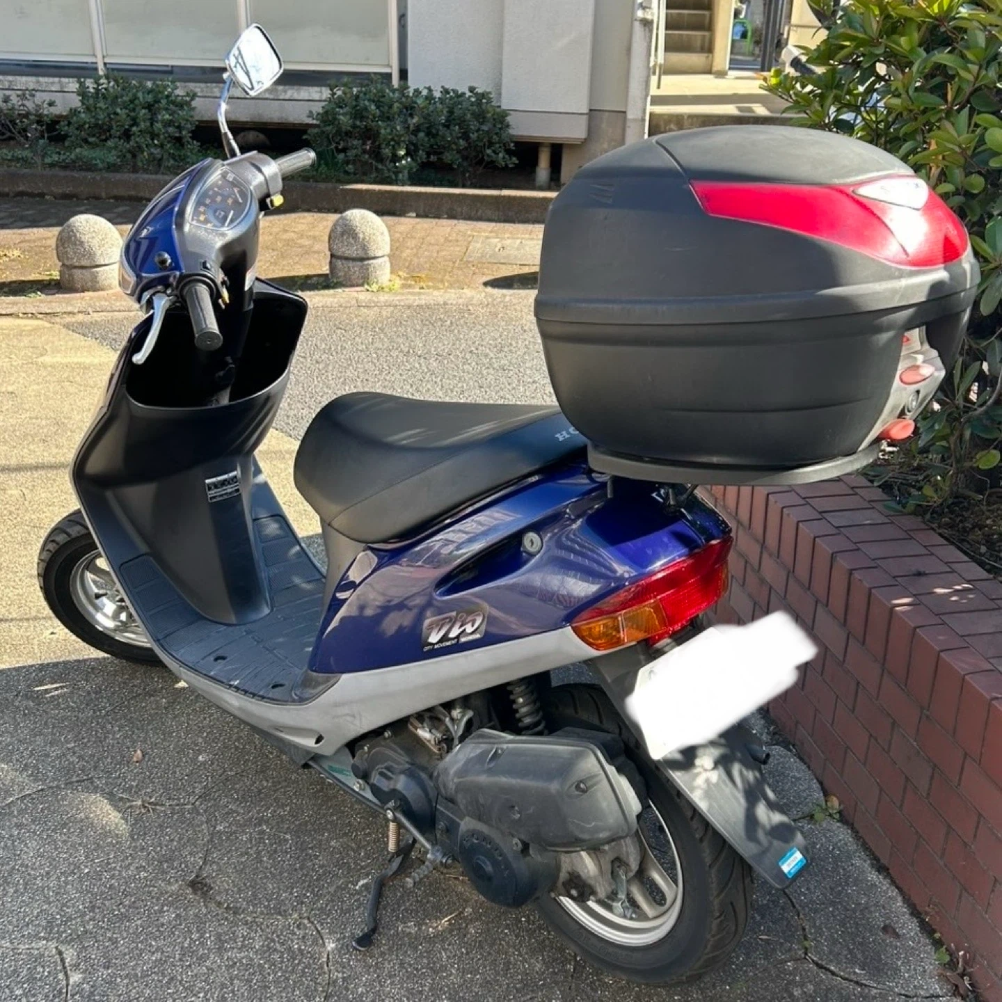 原付スクーター HONDA superDIO リアボックス付きの写真3枚目