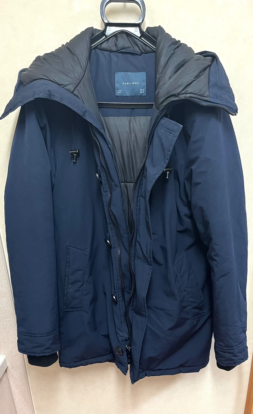 ZARA MAN フード付きモッズコートの写真2枚目