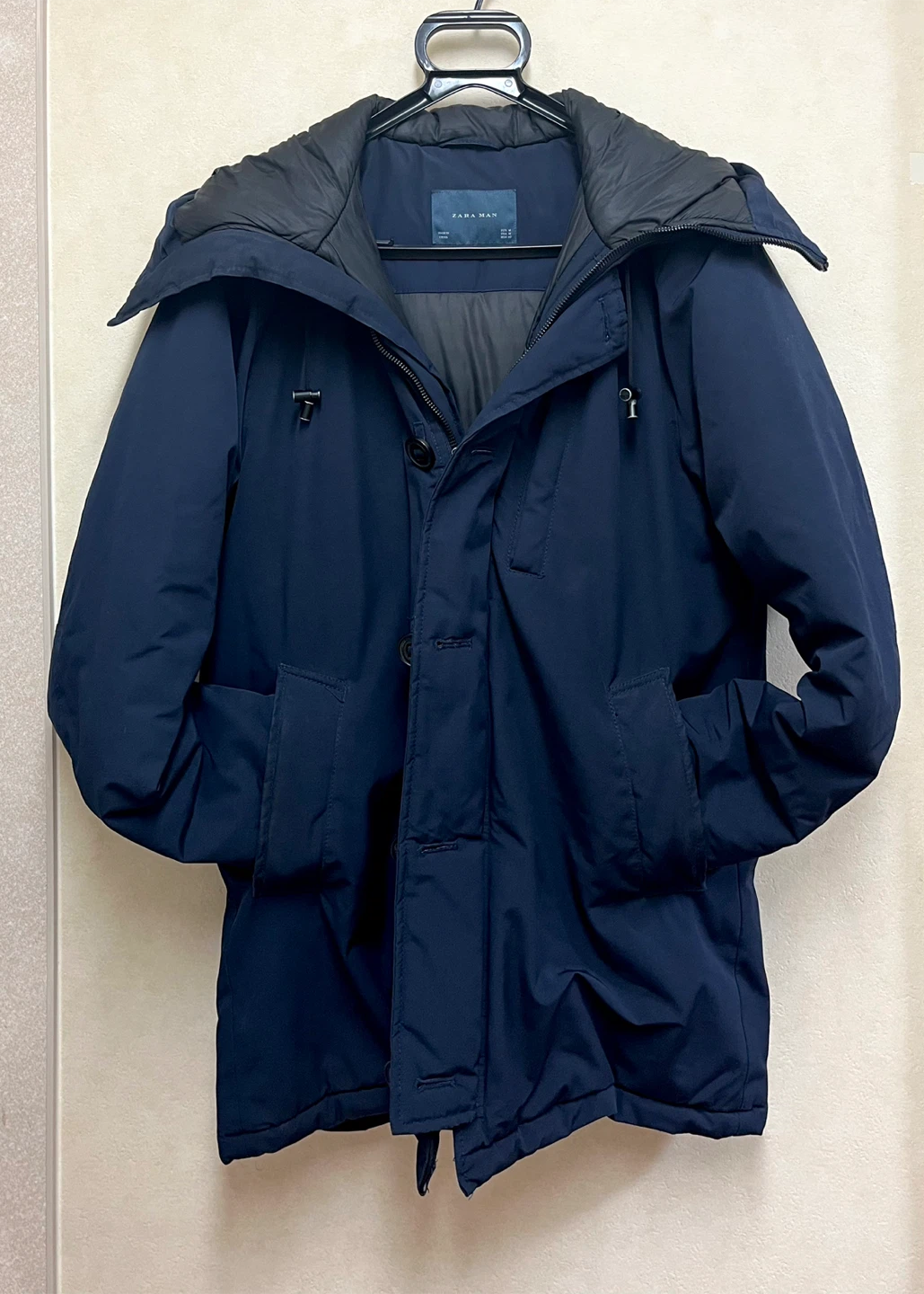 ZARA MAN フード付きモッズコート