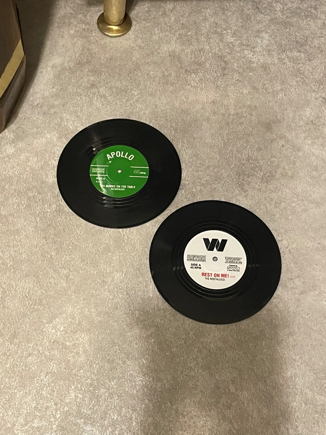 レトロ レコードコースター 2枚セット