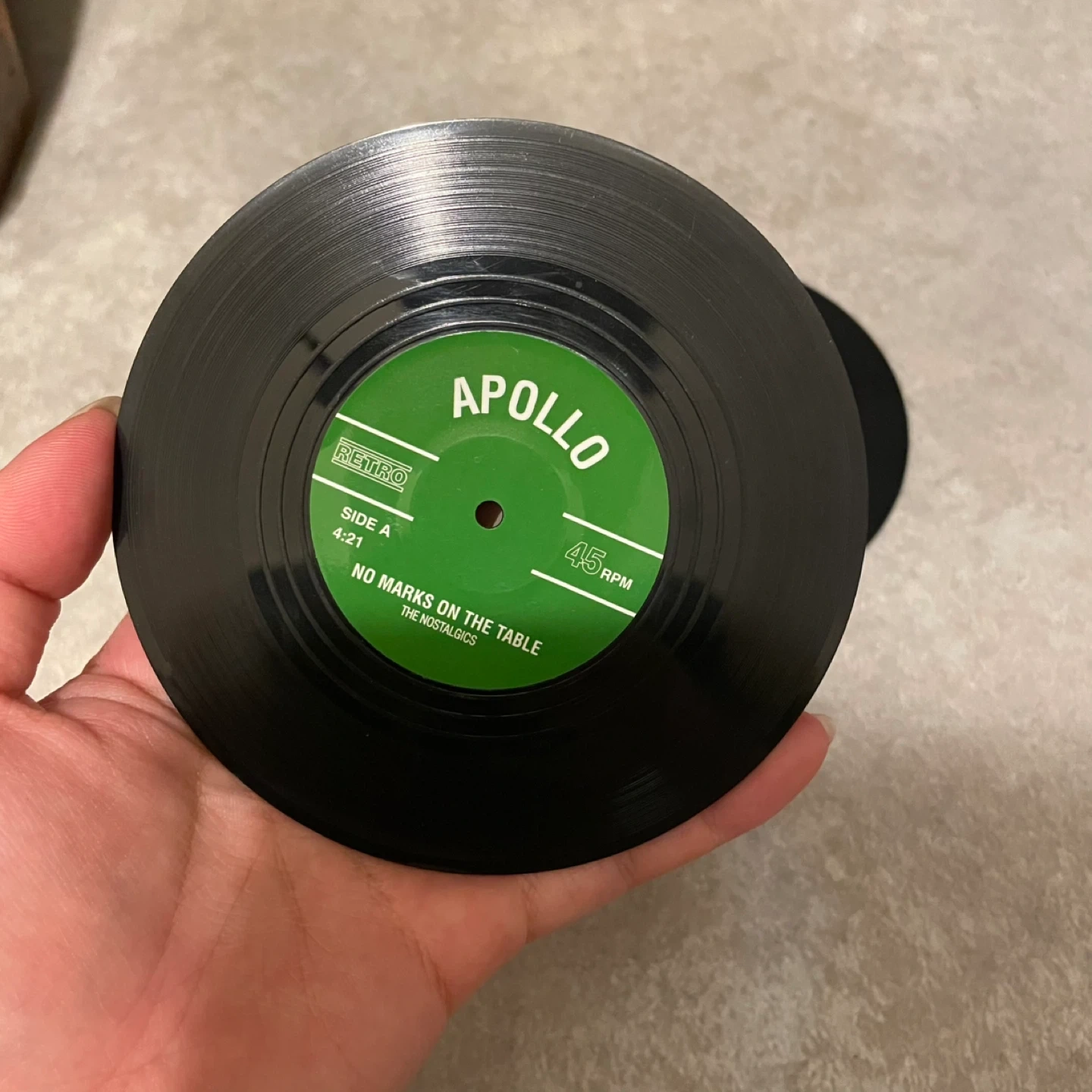 レトロ レコードコースター 2枚セットの写真3枚目