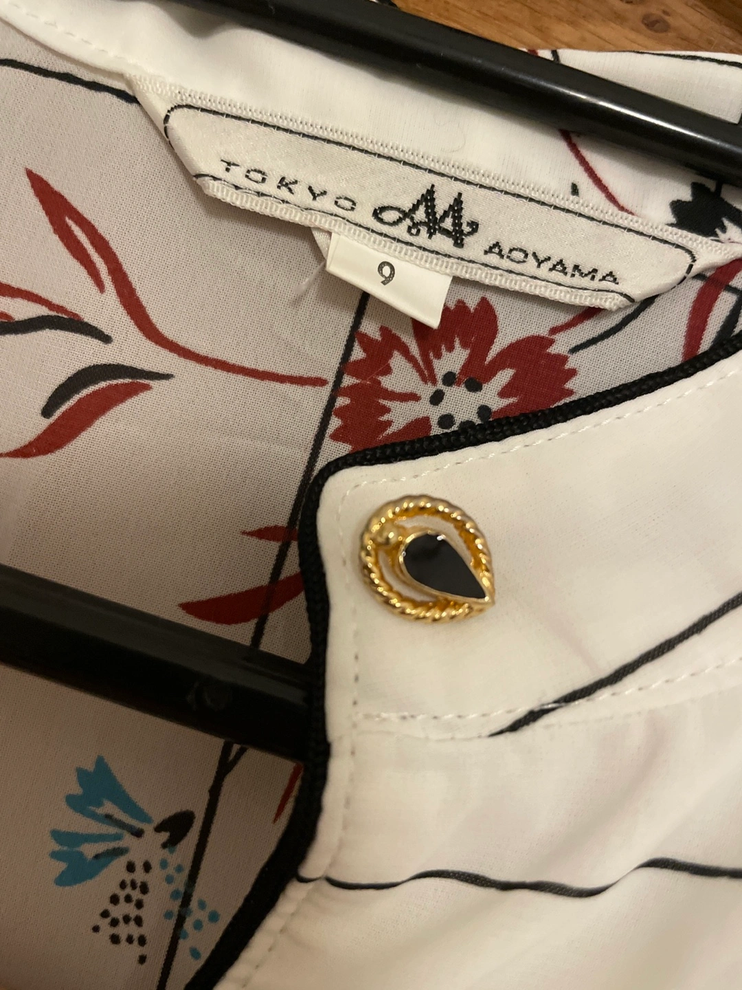 TOKYO AOYAMA ワンピース 花柄 白 サイズ9の写真2枚目