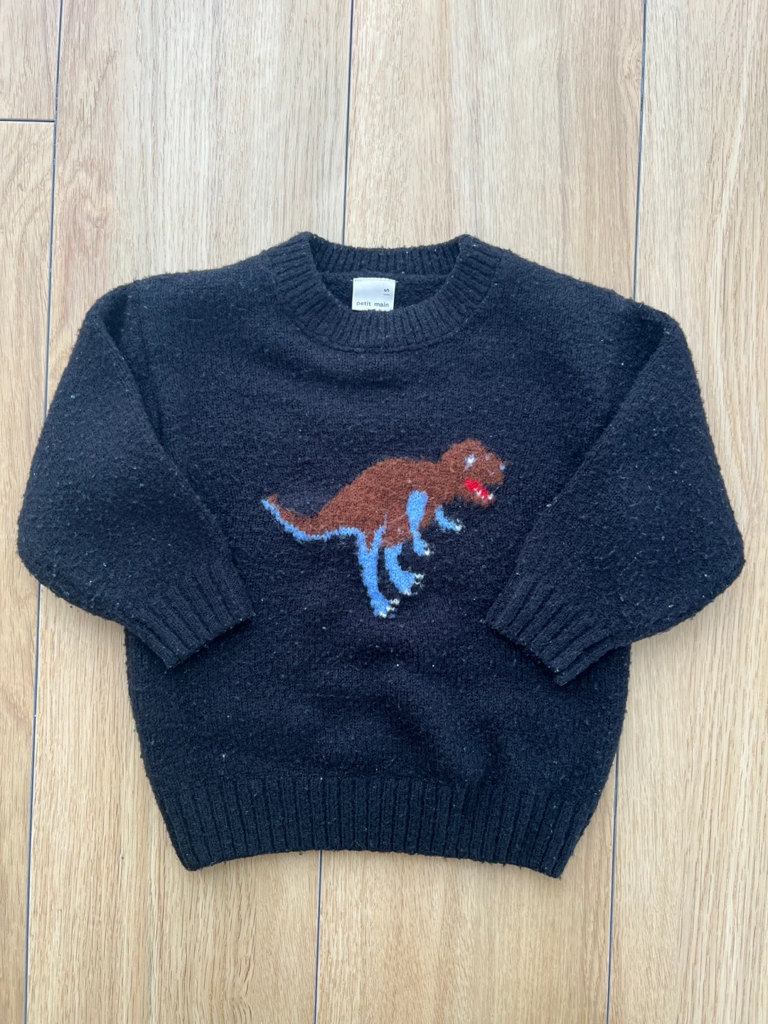 プティマイン 子供用セーター 恐竜デザイン