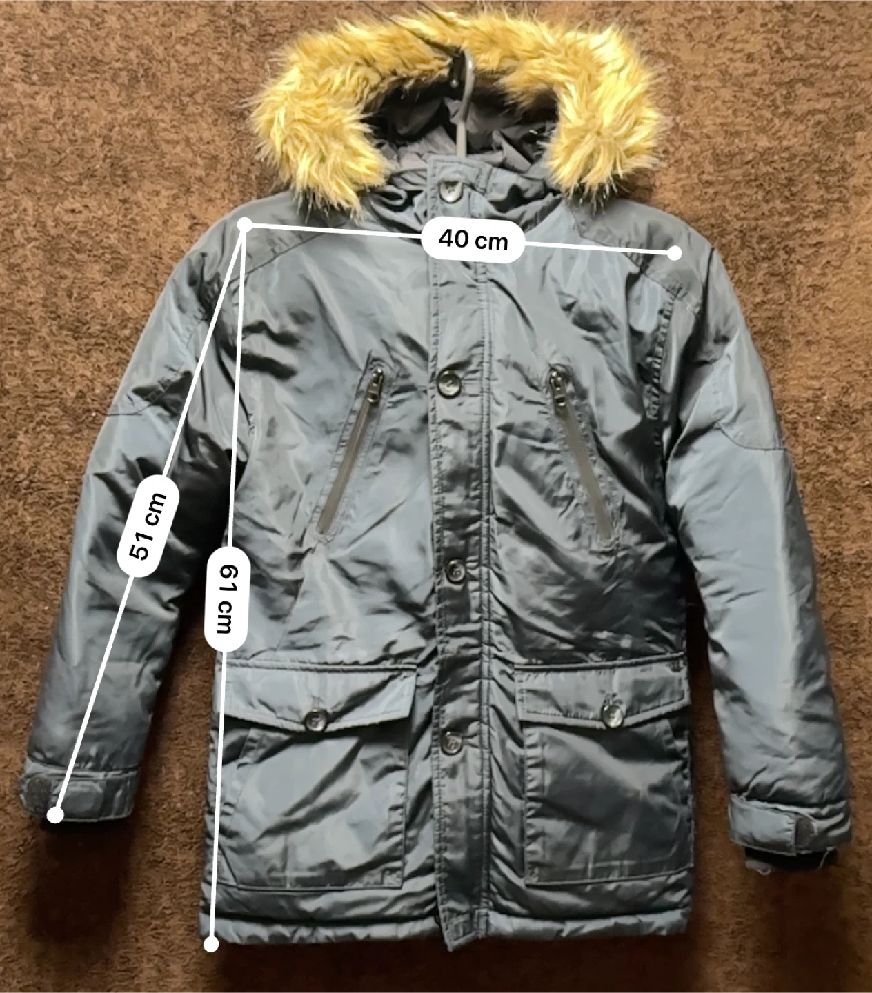 【美品】お値下げ中 ZARA BOYSダウンコート サイズ10 140cm ネイビーの写真8枚目
