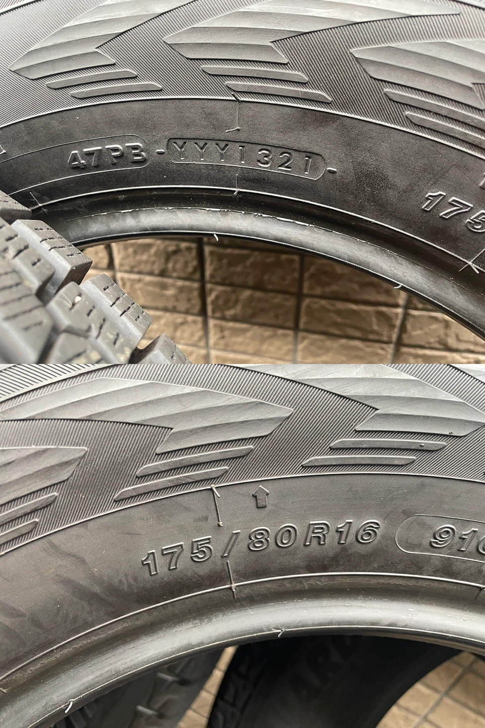 ヨコハマ スタッドレスタイヤ 175/80R16の写真4枚目