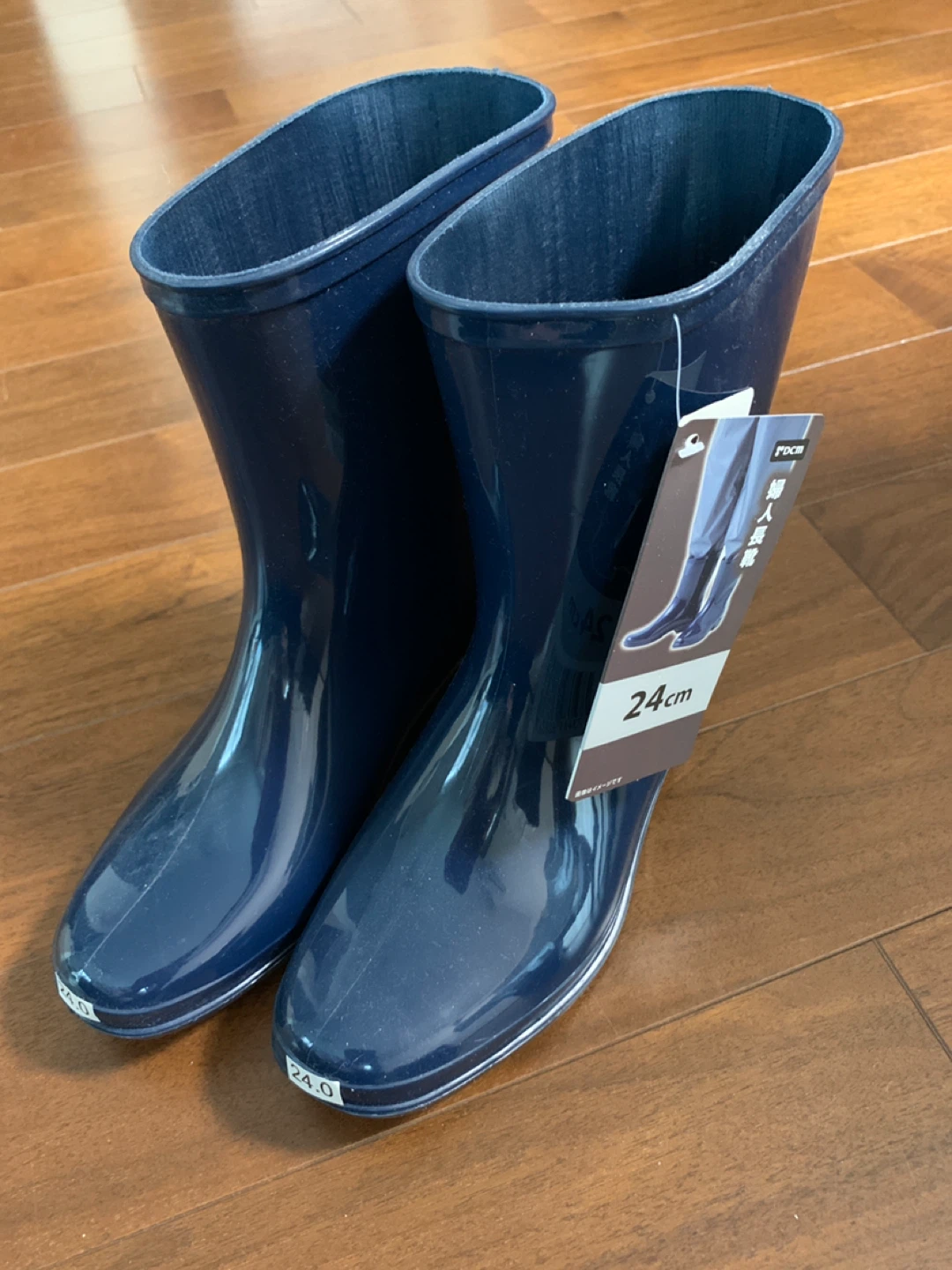 未使用　長靴　レインブーツ 24cm