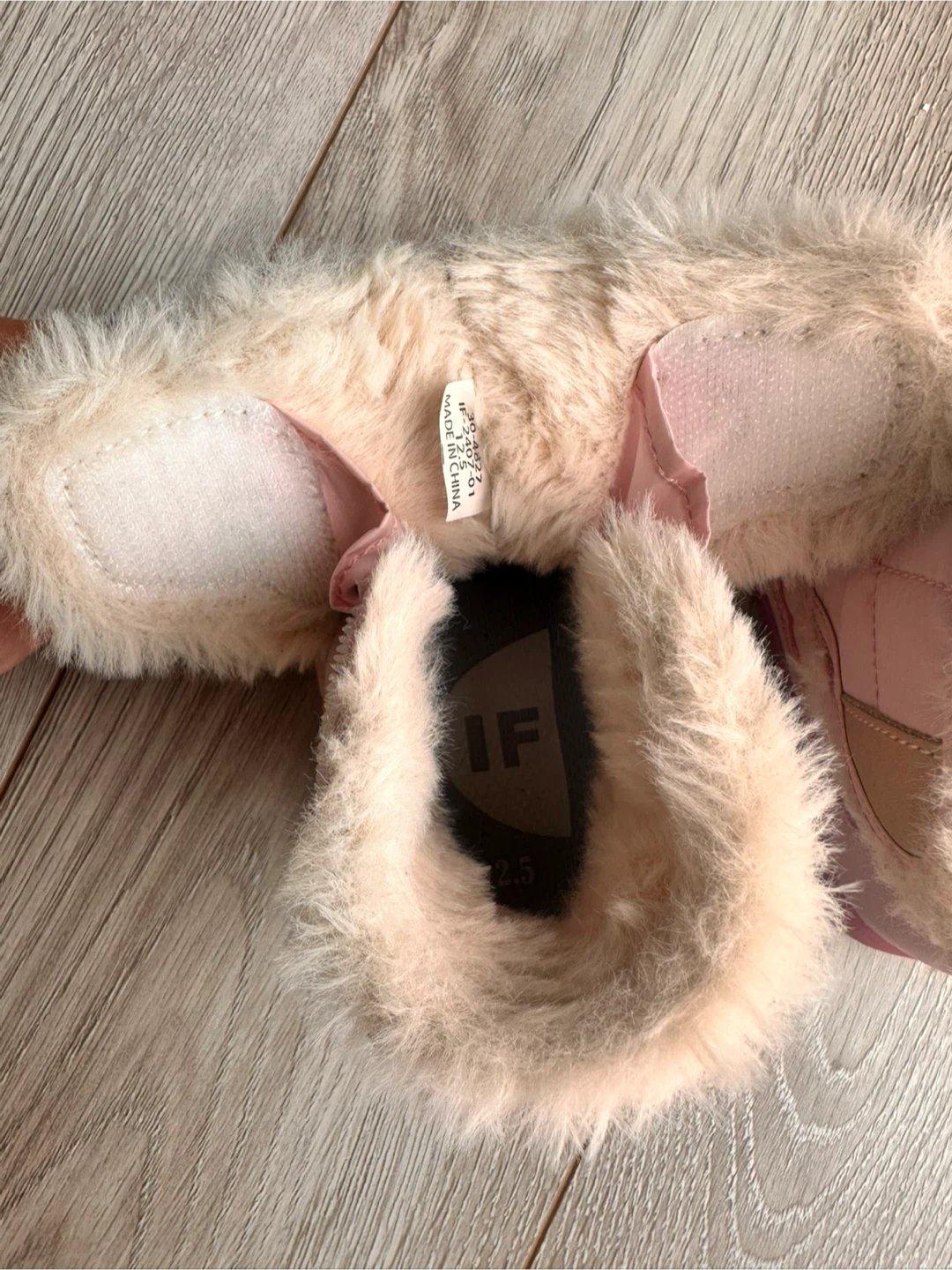 イフミー ベビー ブーツ 12.5cm ピンクの写真5枚目