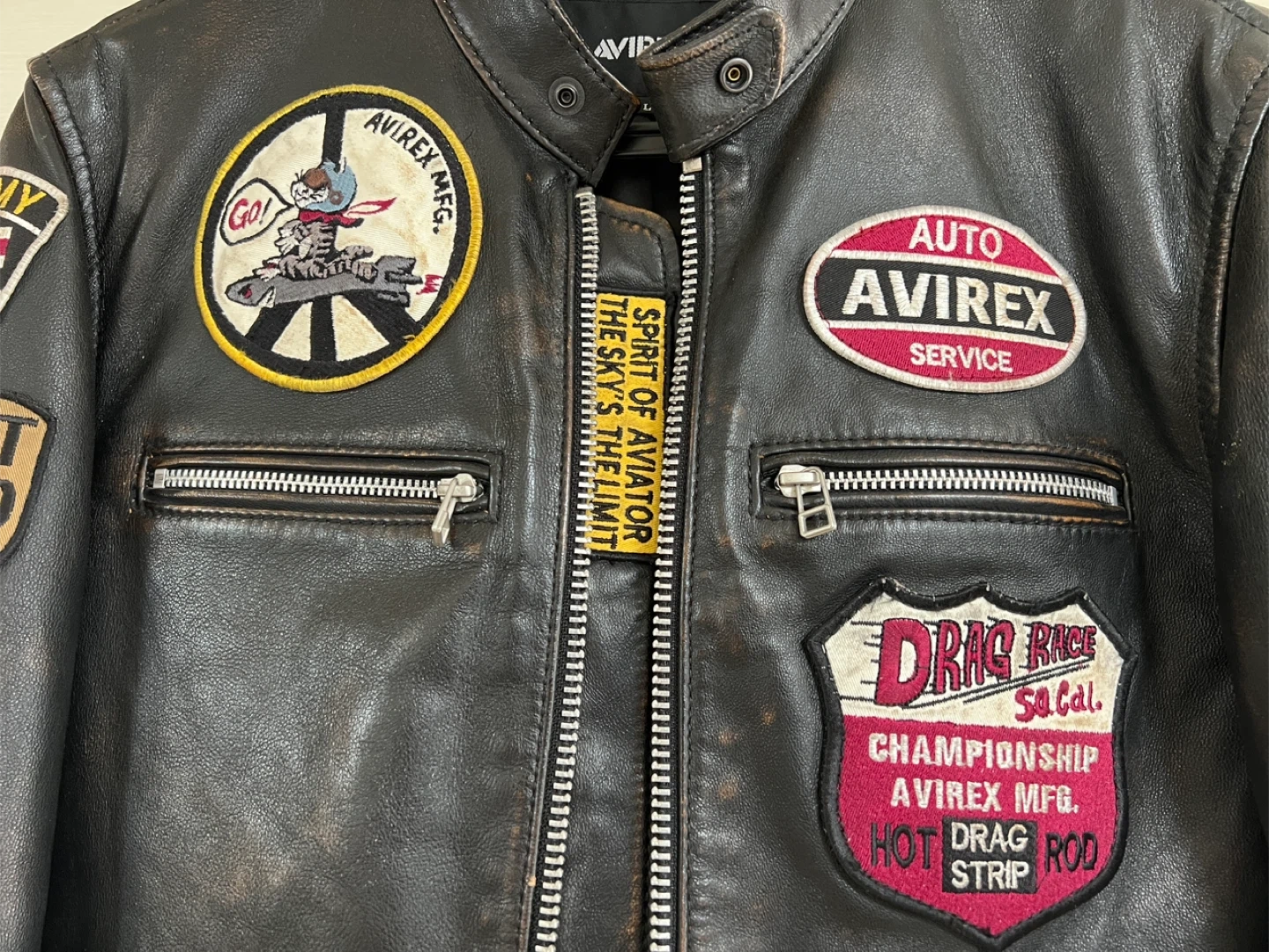 AVIREX AGED LEATHER CUSTOM RIDERSの写真7枚目