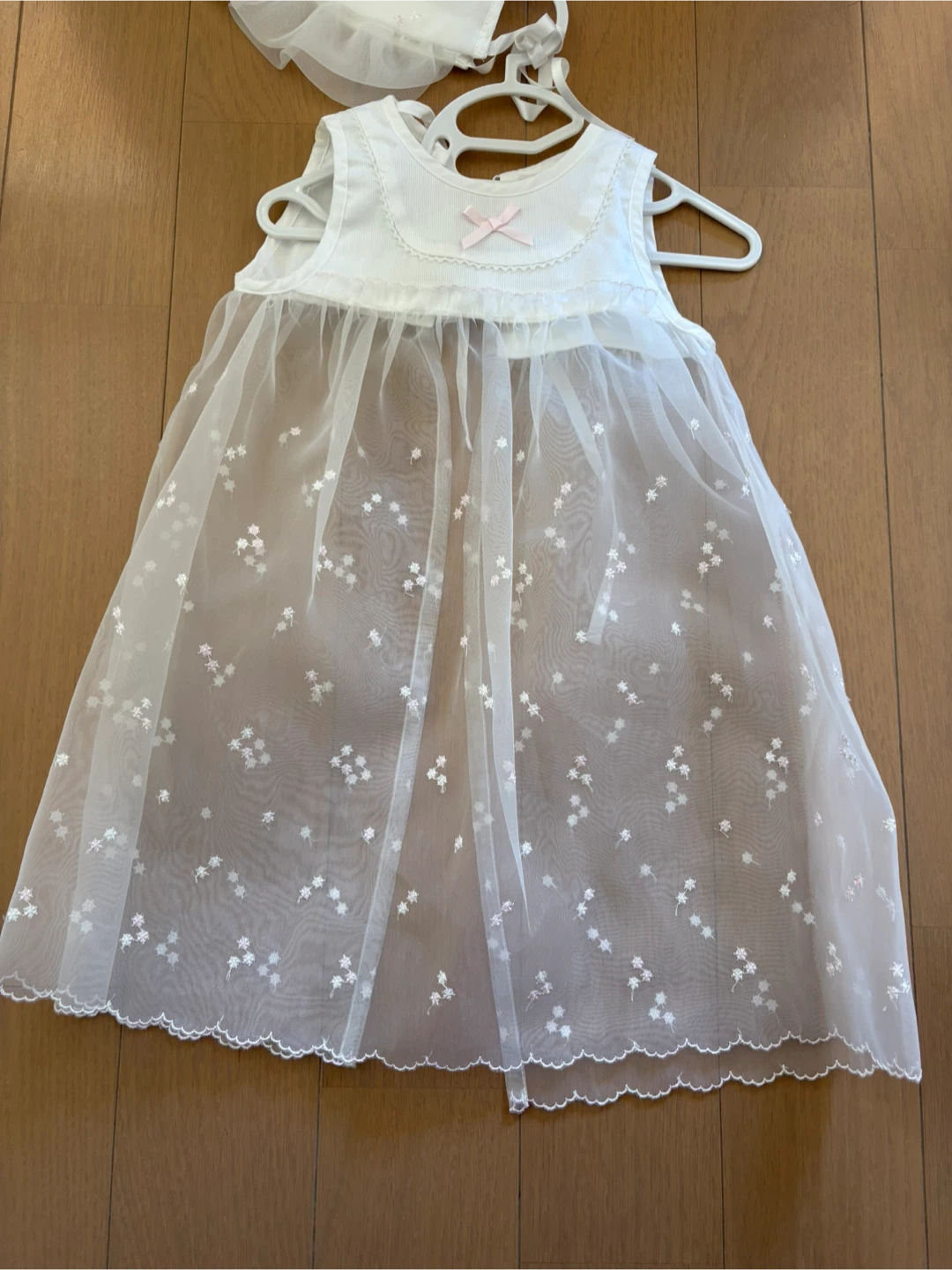 ベビー服 ワンピース 帽子付きの写真2枚目