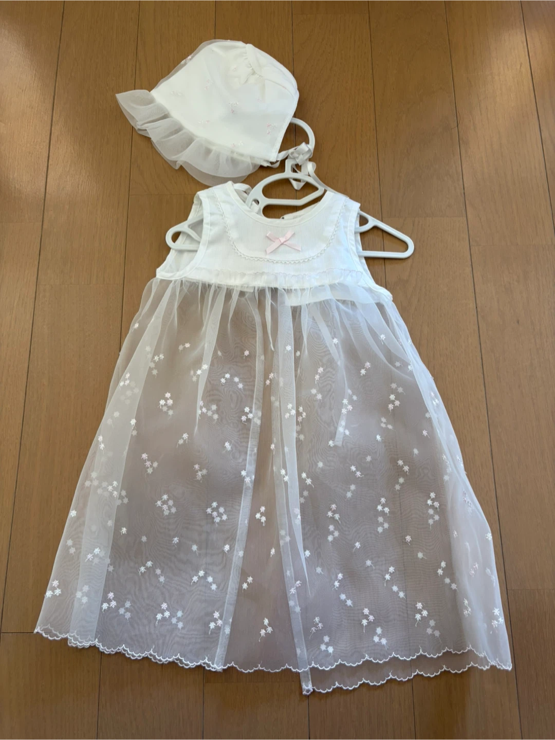ベビー服 ワンピース 帽子付き