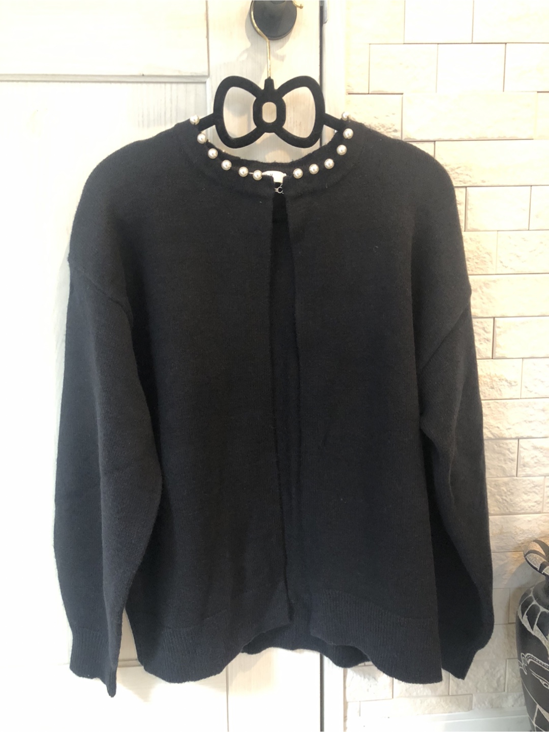 新品　a.v.v 大きなパール付き　使えるカーディガン