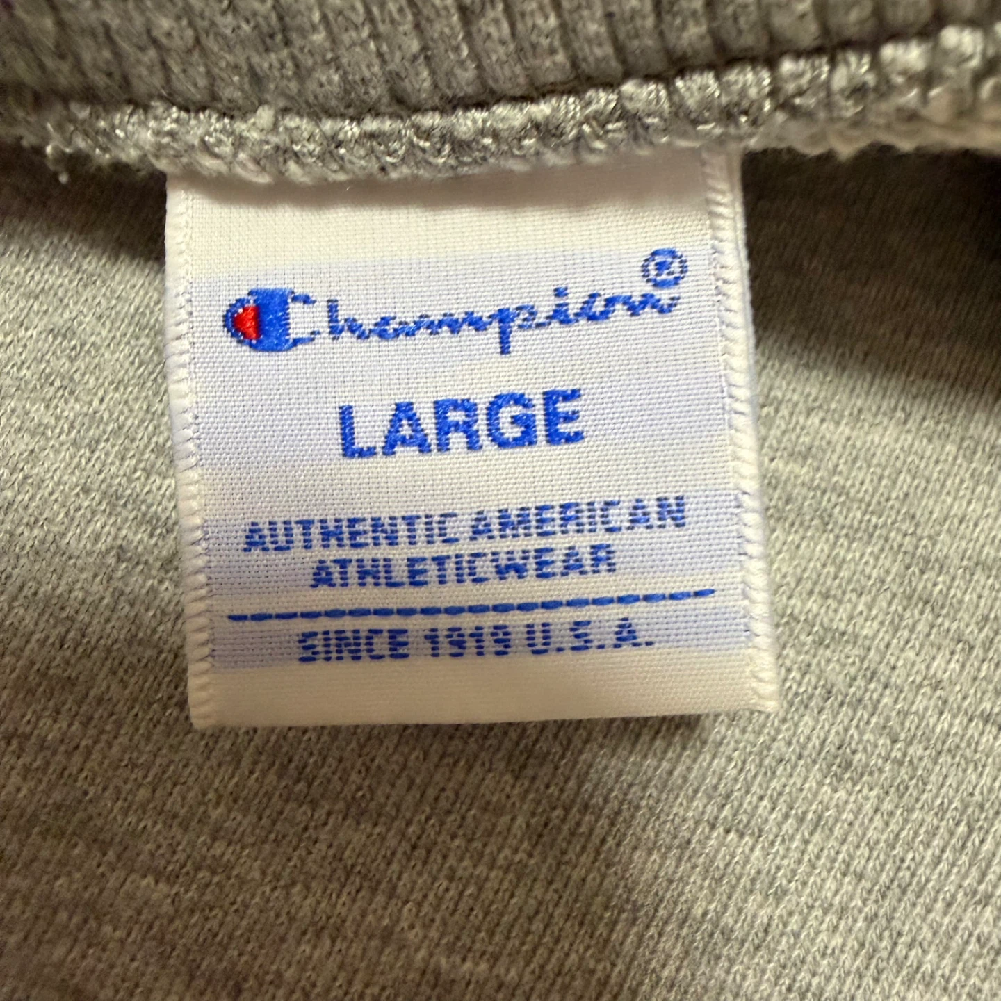 Champion グレー トレーナー スウェットシャツ　Lサイズ　C3-Q001の写真7枚目