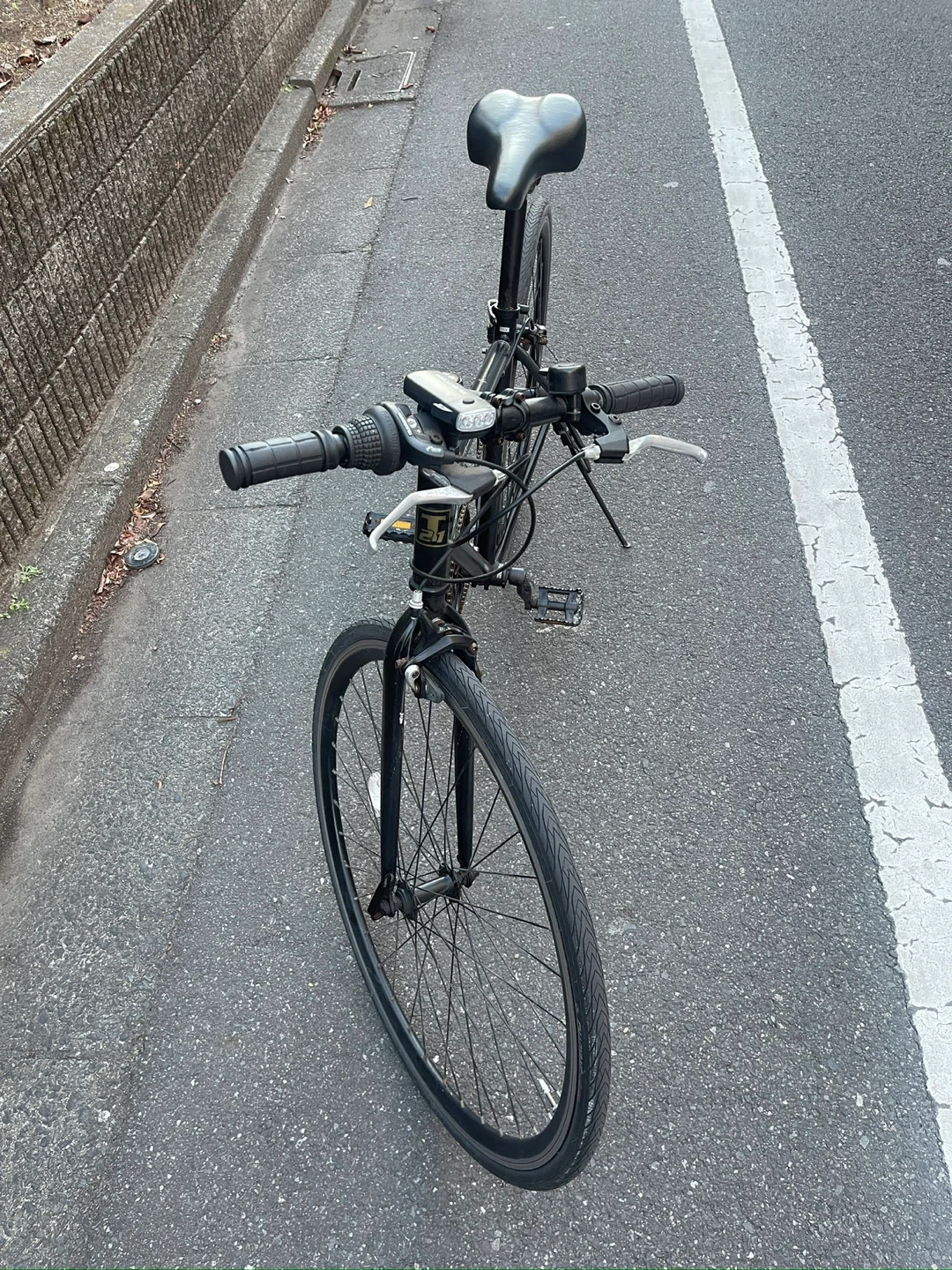 クロスバイク 自転車 ブラックの写真5枚目