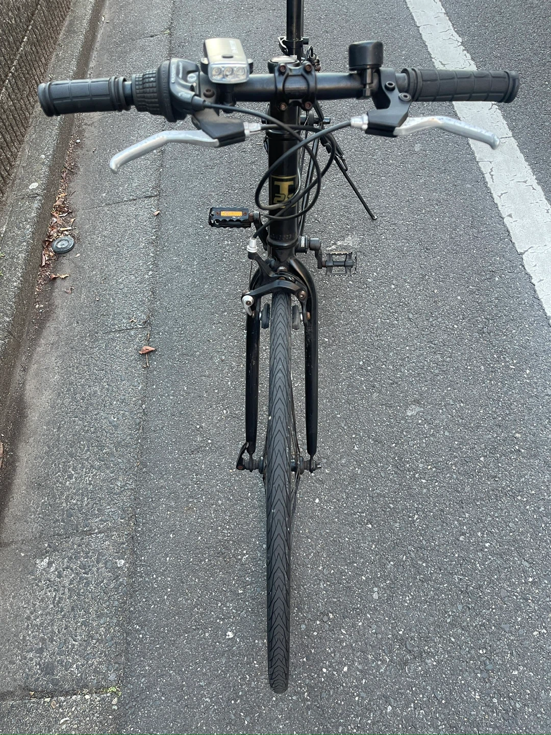 クロスバイク 自転車 ブラックの写真4枚目