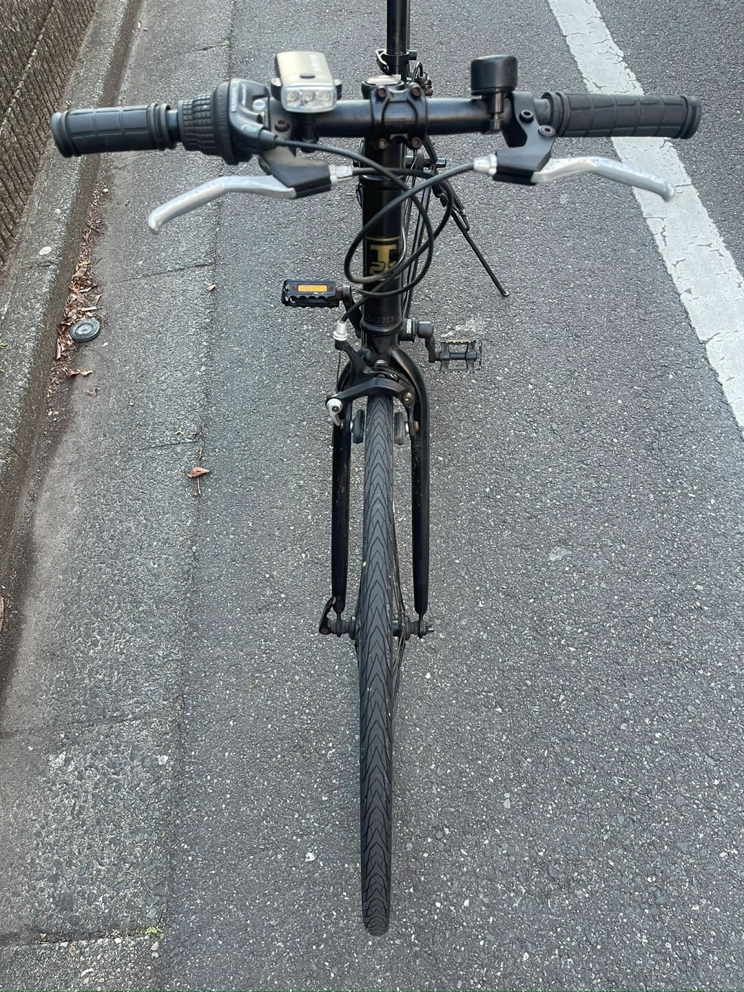 クロスバイク 自転車 ブラックの写真4枚目