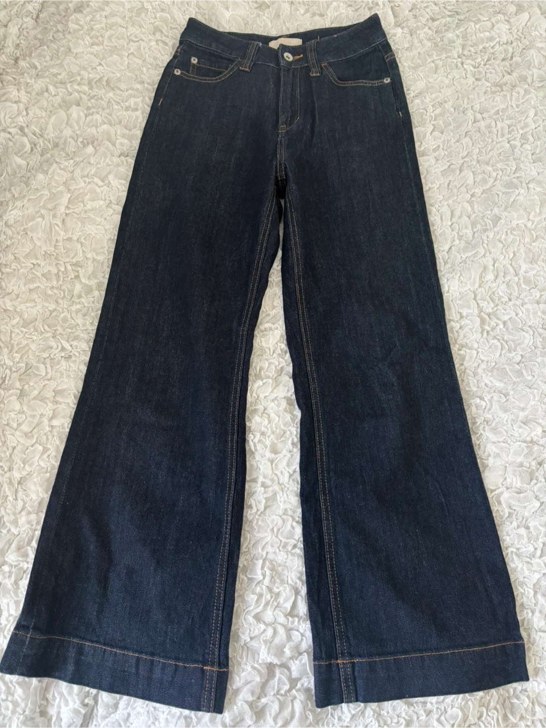 FREE'S MART 現行品ベーシックワイドデニムパンツXS(W64)中古美品