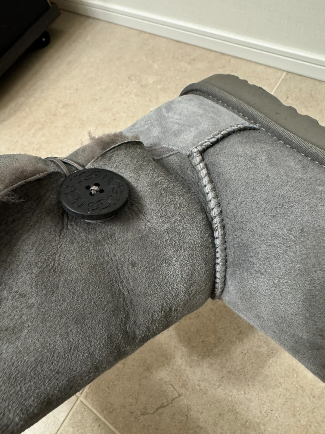 UGG ムートンブーツ グレー 25cmの写真7枚目