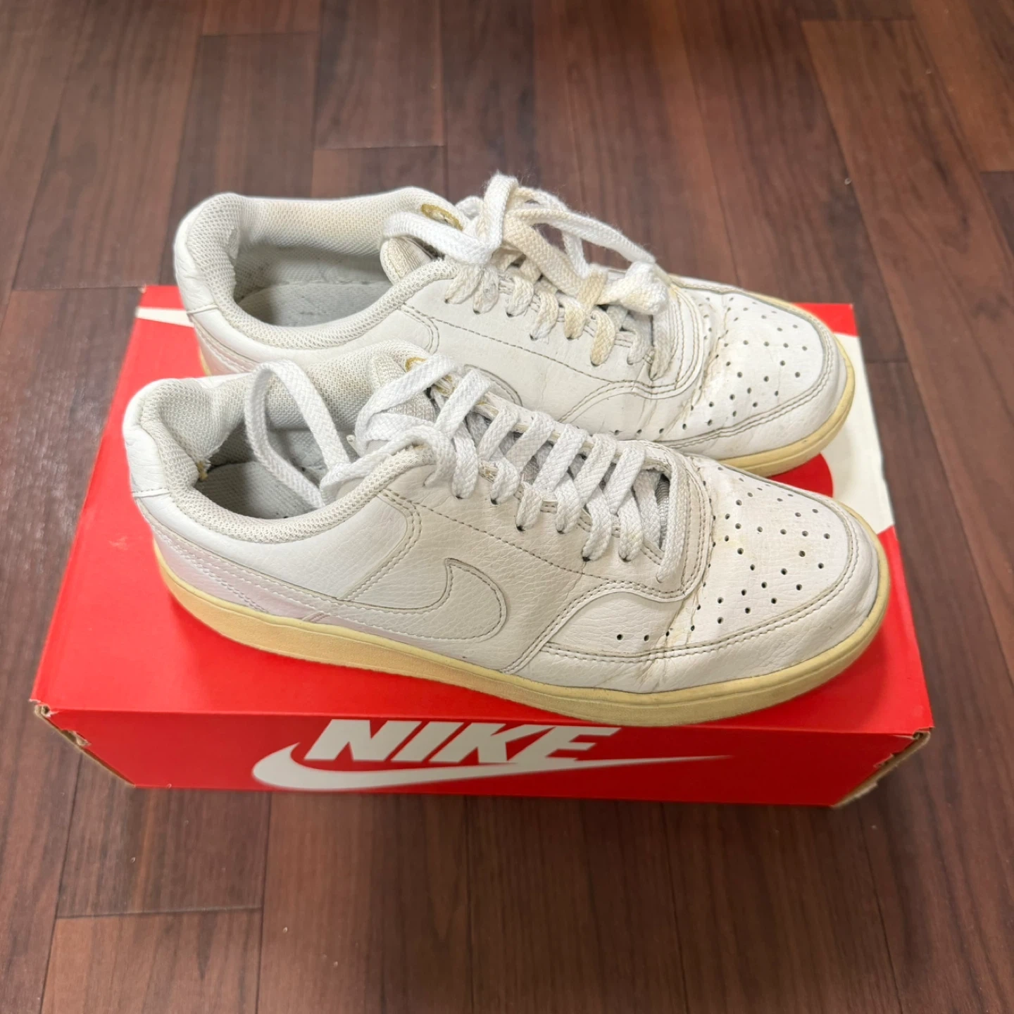 NIKE コートビジョン LO SL 25.5cm CD5465-100の写真5枚目