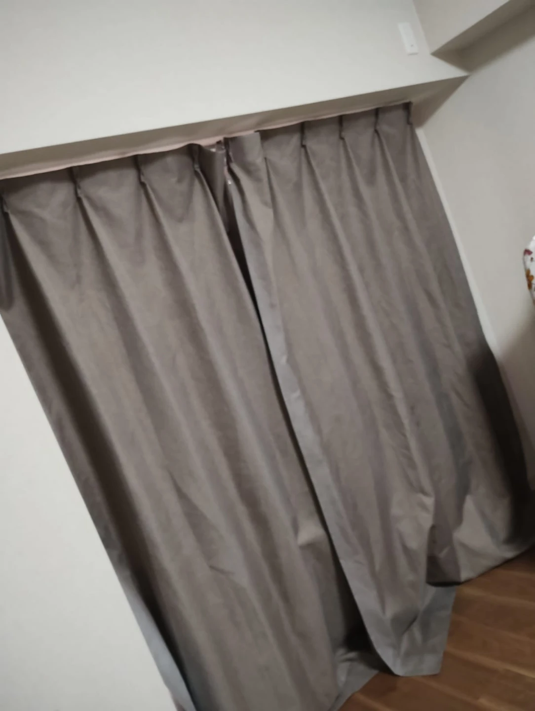 カーテン グレーフック付きの写真2枚目