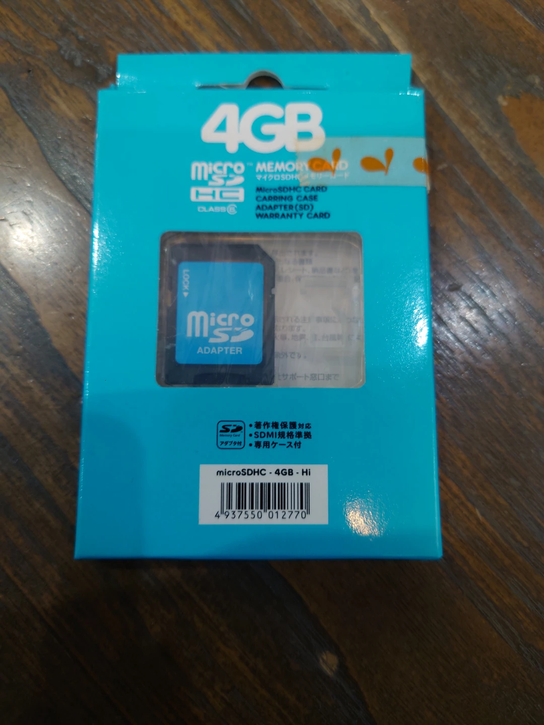 マイクロSDHCカード 4GB