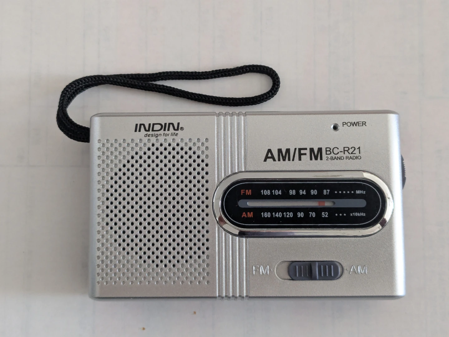 インディン AM/FMラジオ BC-R21