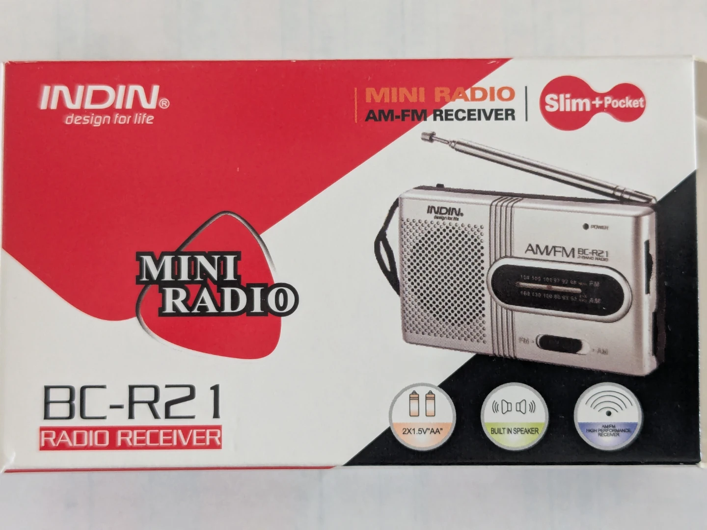 インディン AM/FMラジオ BC-R21の写真3枚目