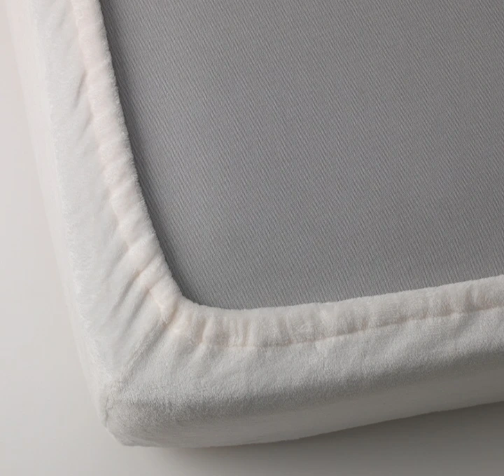 【未使用】IKEA、KRANSSALVIA クランサルヴィア ボックスシーツホワイト80×200cmの写真3枚目